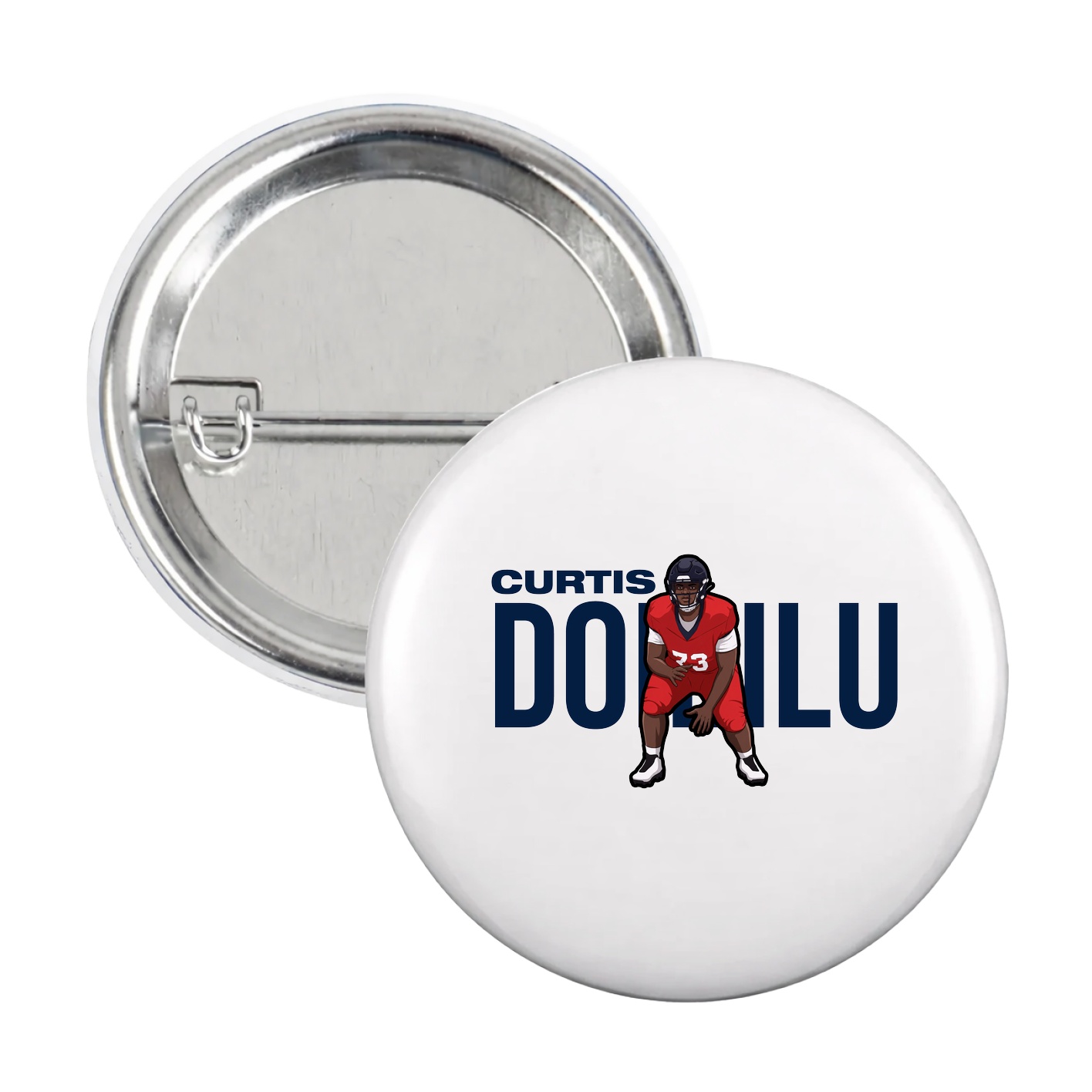 Game Day Button — Player Name in White
