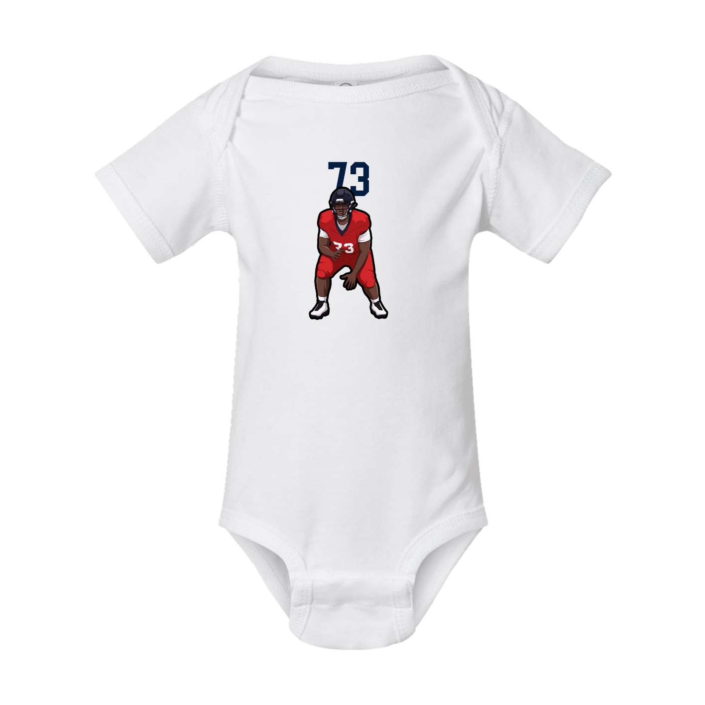 Baby Onesie — Number Top in White
