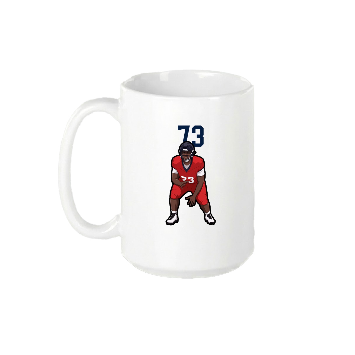 15oz Coffee Mug — Number Top in White