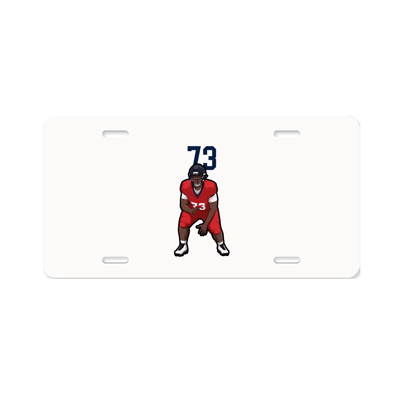 License Plate — Number Top in Classic