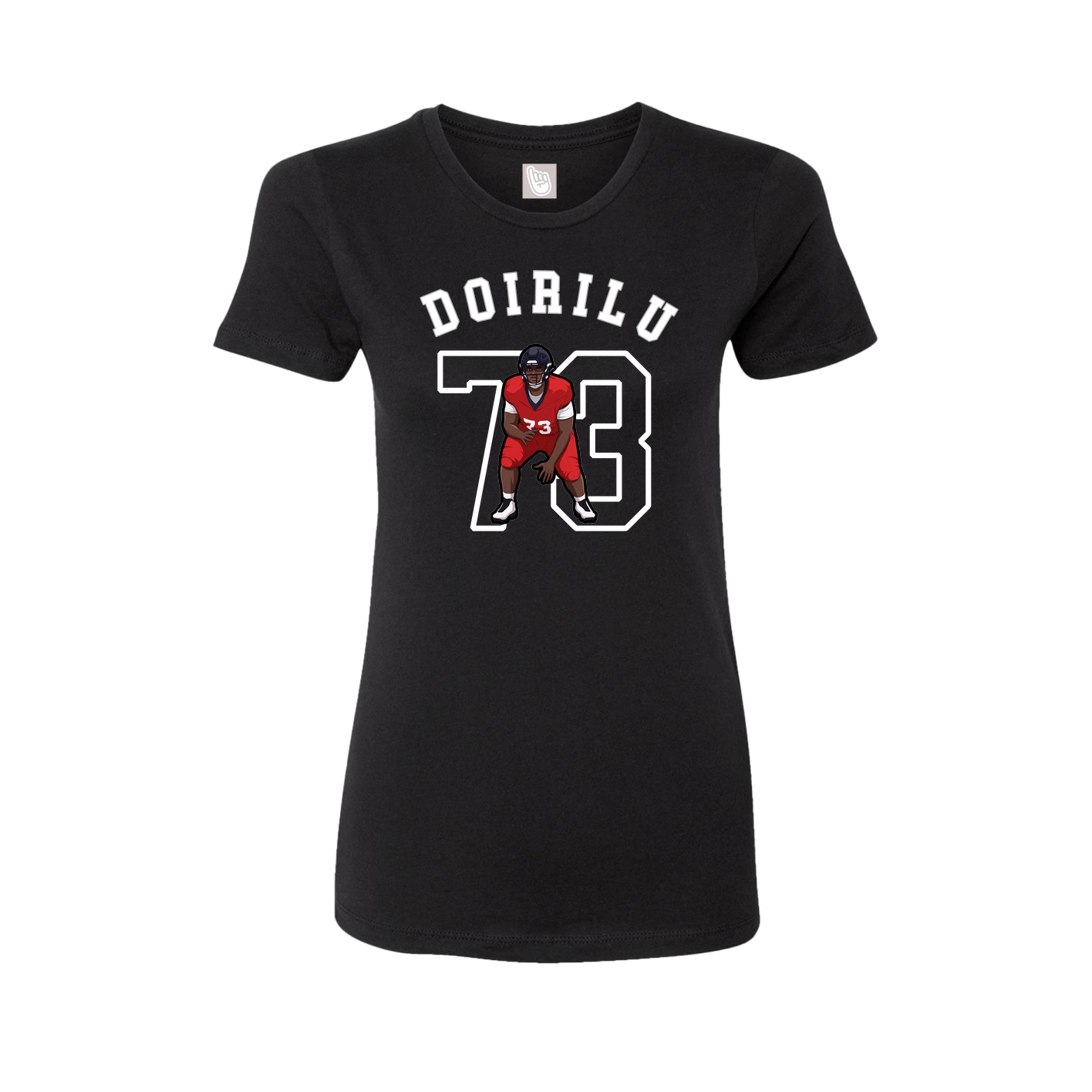 Fitted Women's Tee — Shirsey Arch in Black