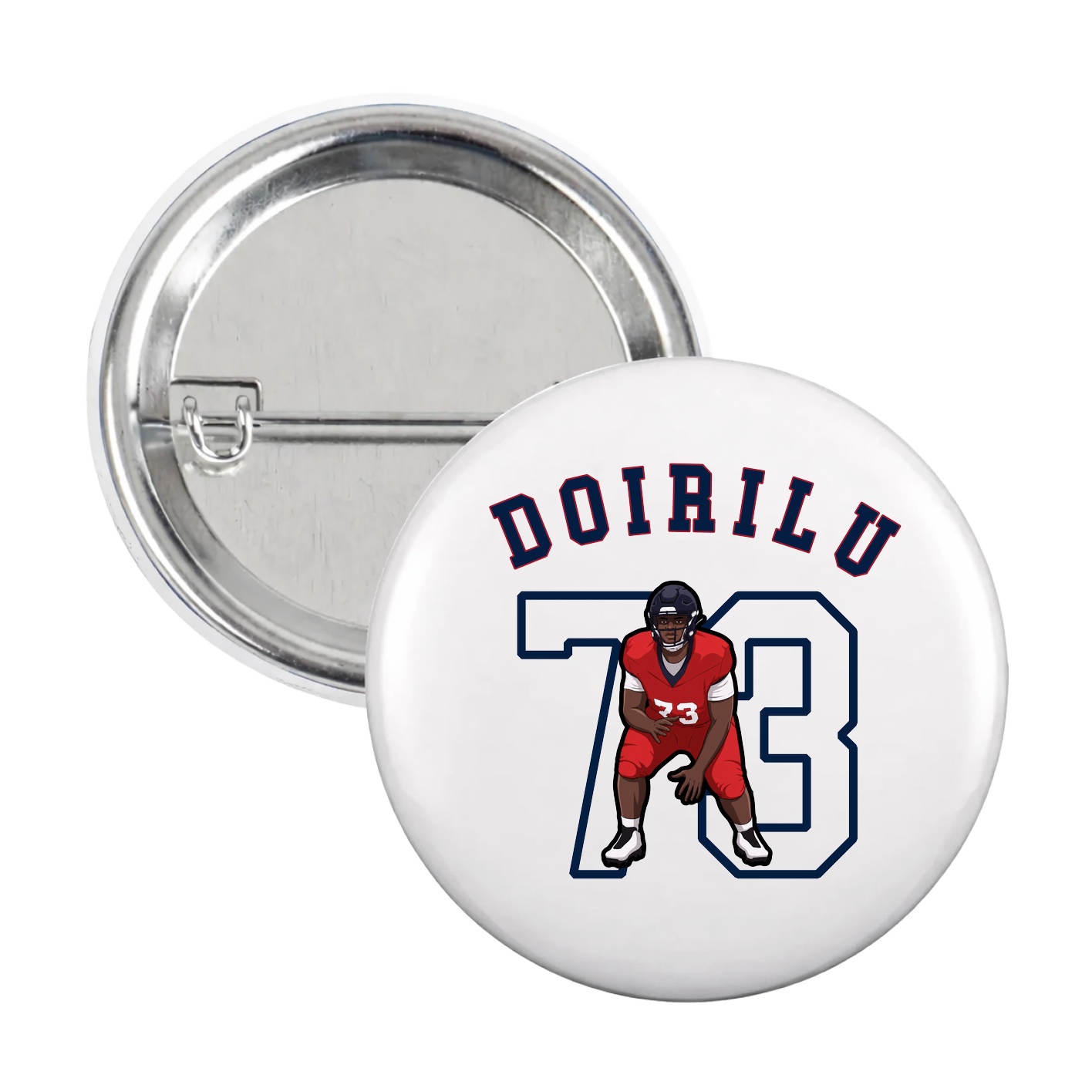 Game Day Button — Shirsey Arch in White