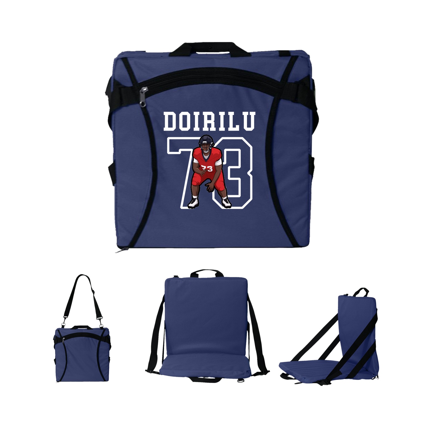 Folding Stadium Seat — Shirsey in Navy