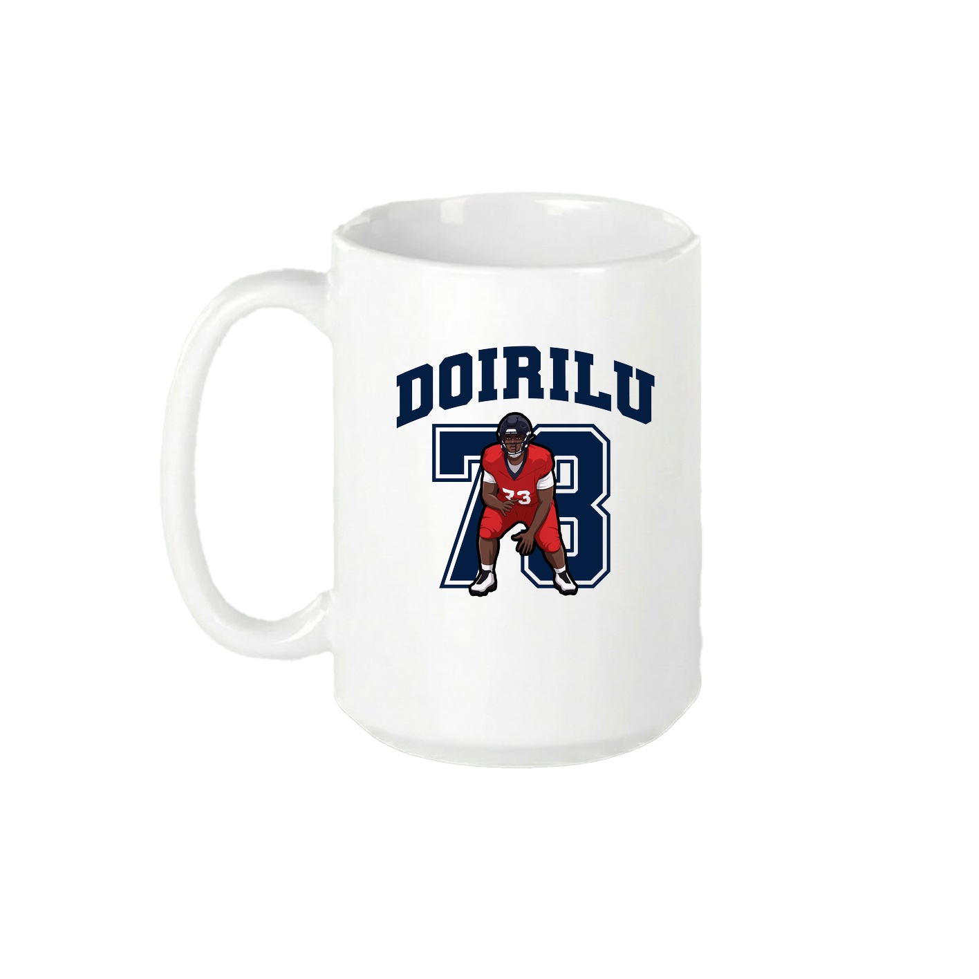 15oz Coffee Mug — Number in White