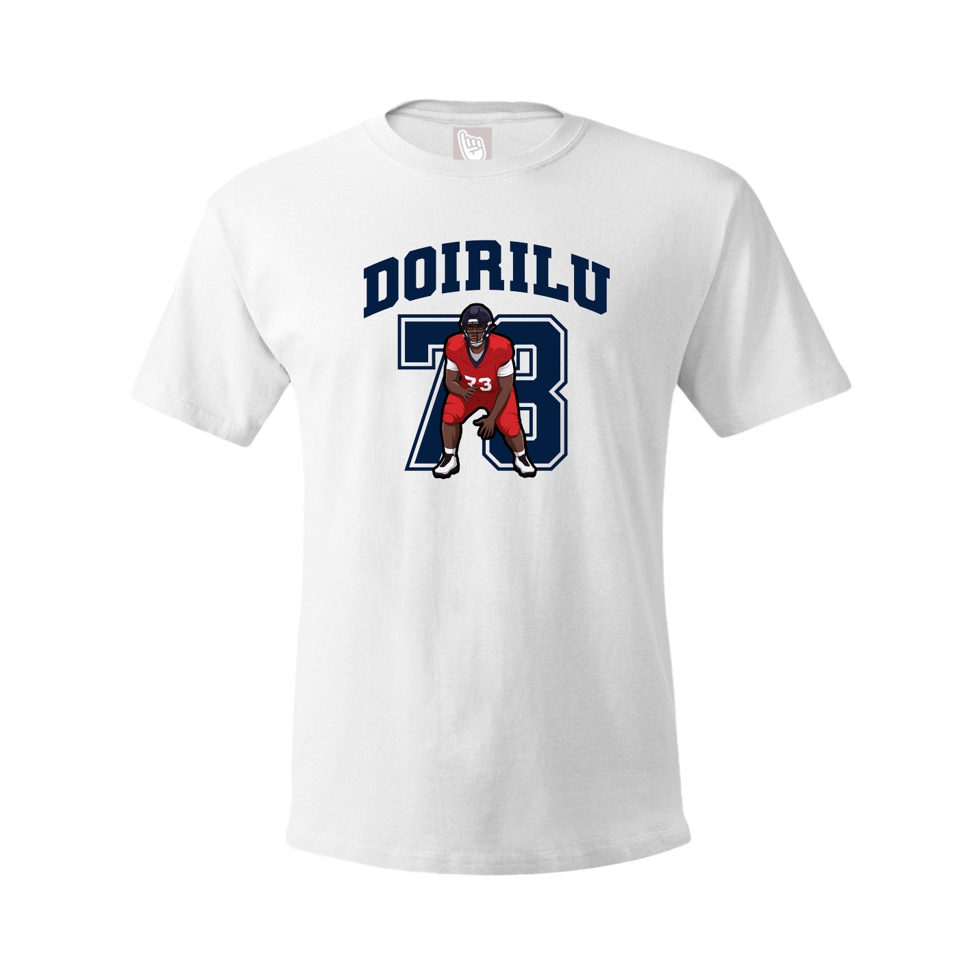 Youth Tee — Number in White