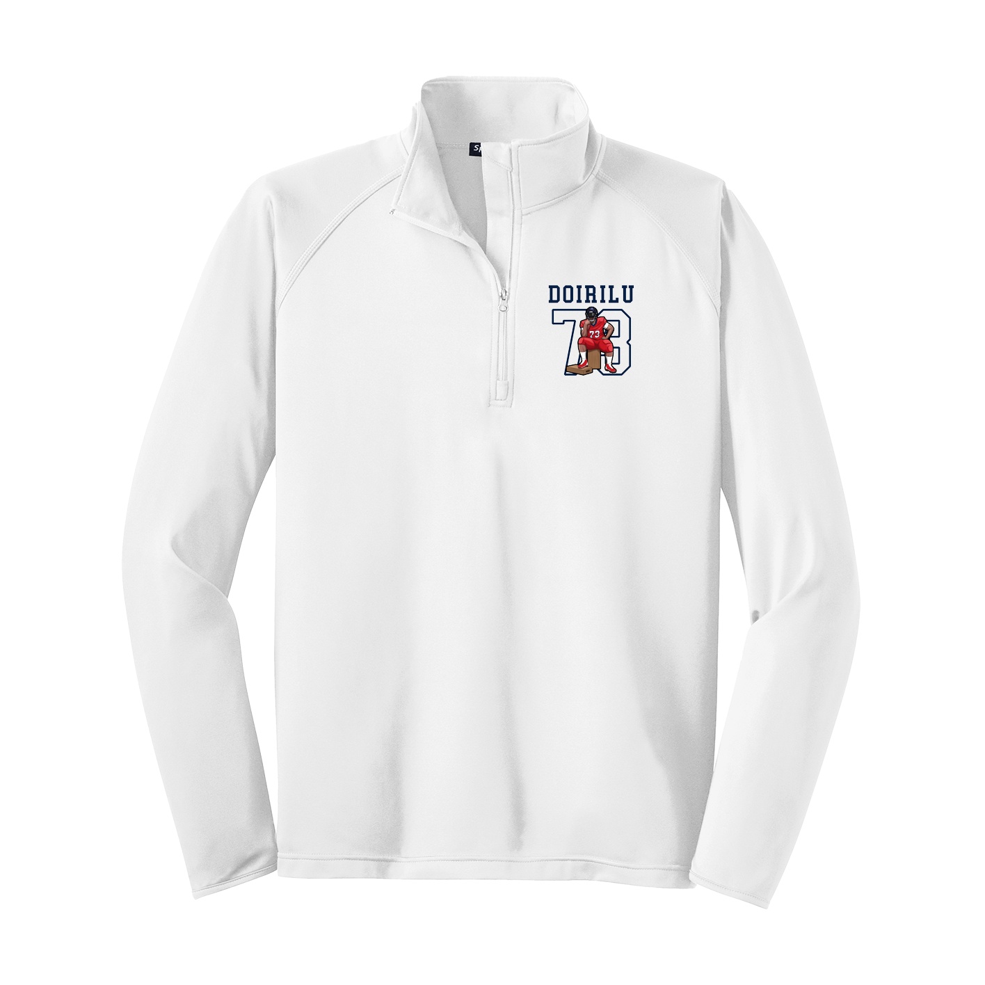 Q-Zip Pullover — Shirsey in White