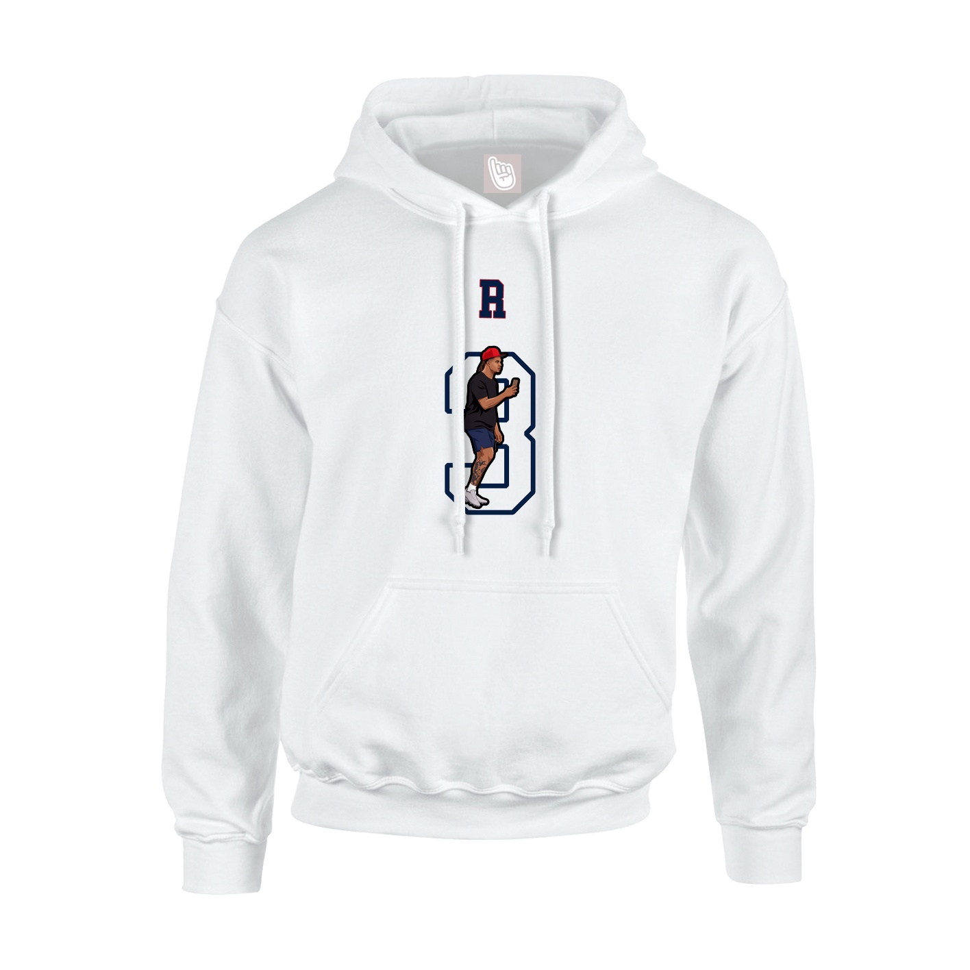 Youth Hoodie — Shirsey Arch in White