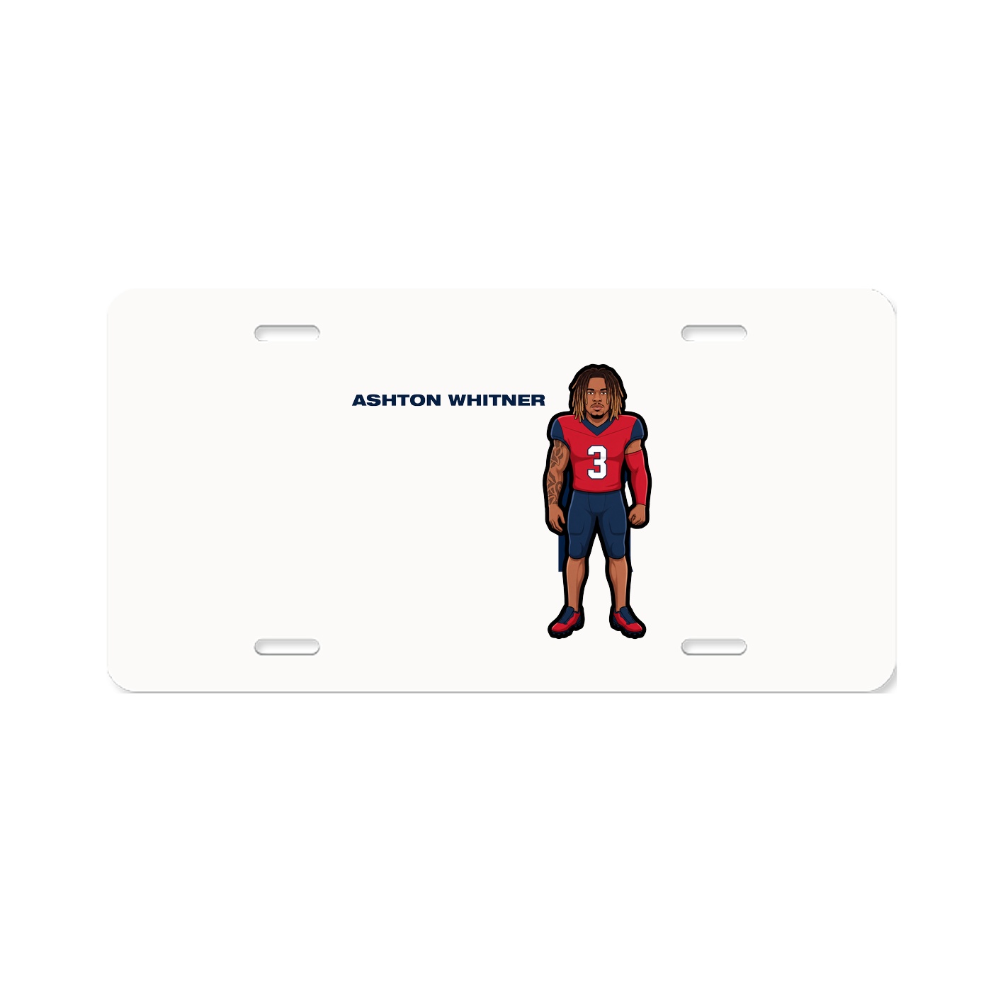 License Plate — Player Name in Classic