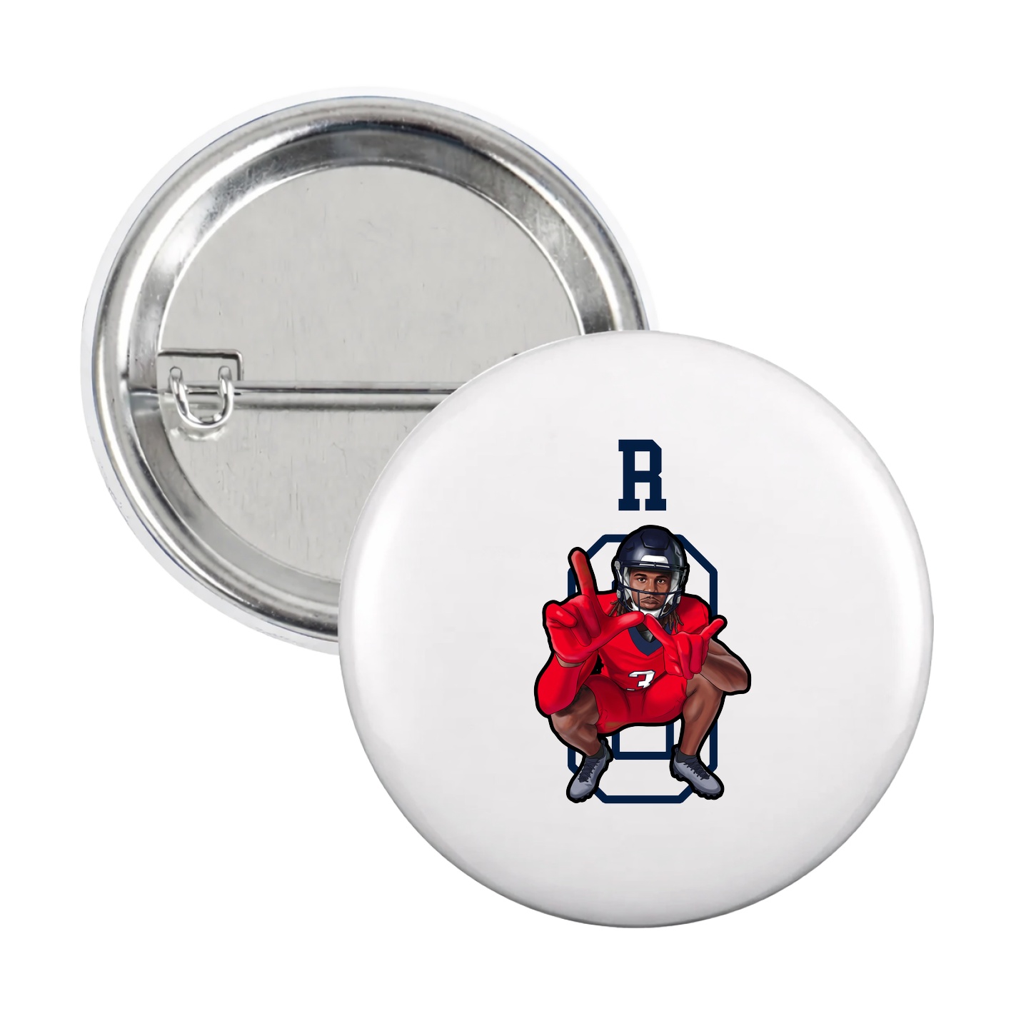Game Day Button — Shirsey in White