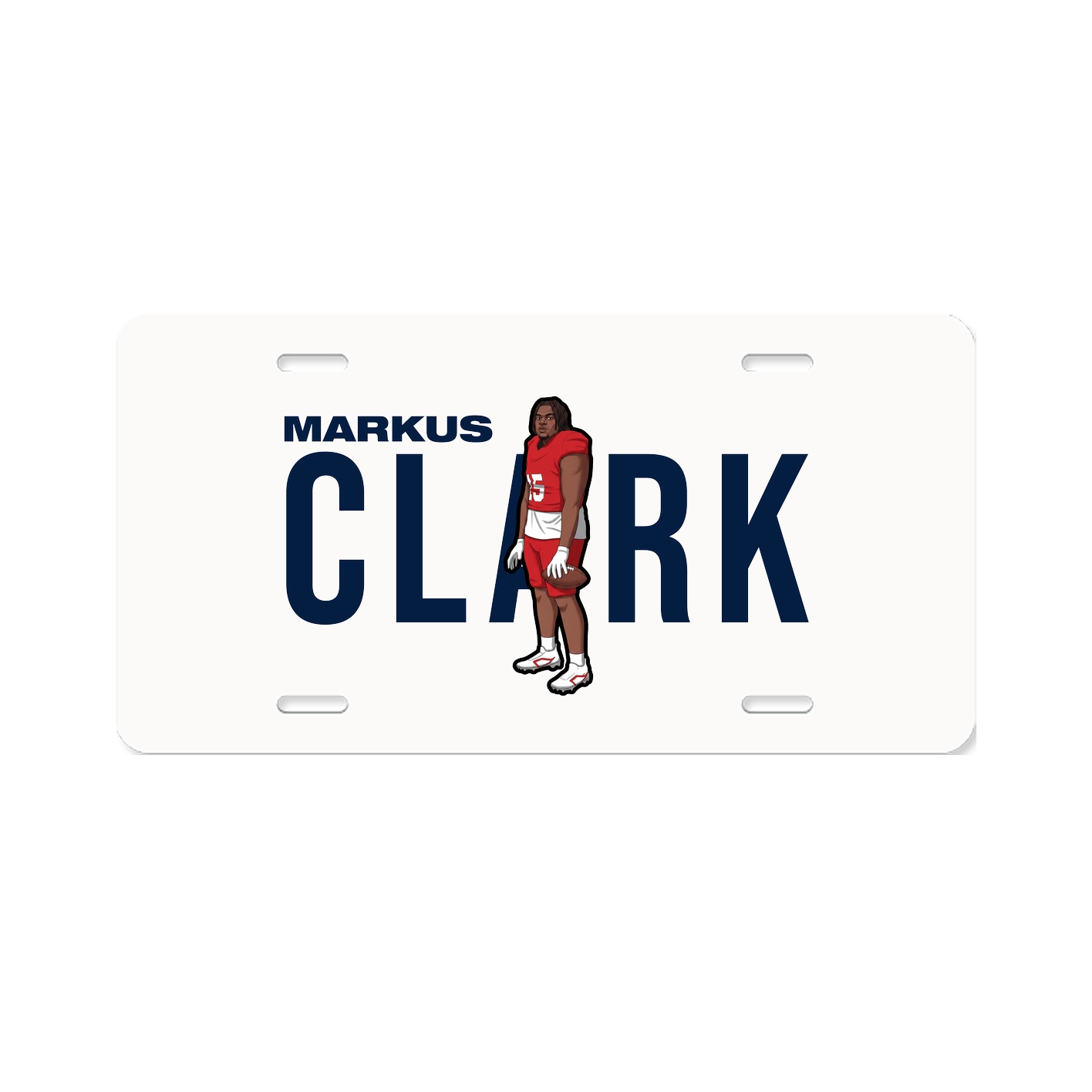 License Plate — Player Name in Classic