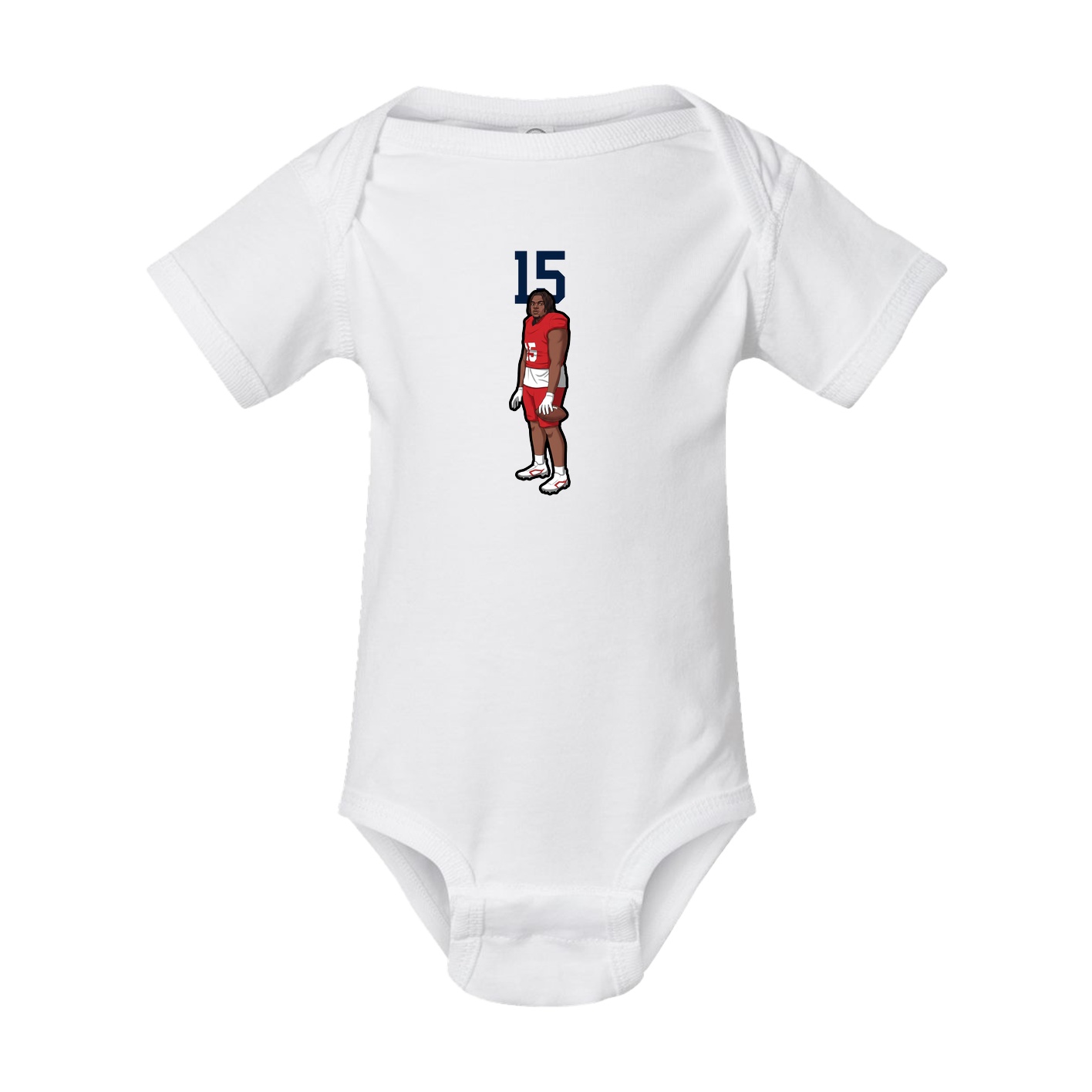 Baby Onesie — Number Top in White