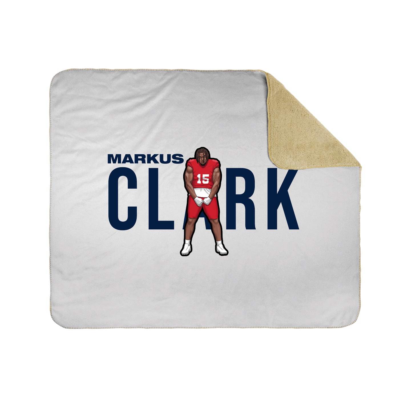 Throw Blanket — Player Name in White