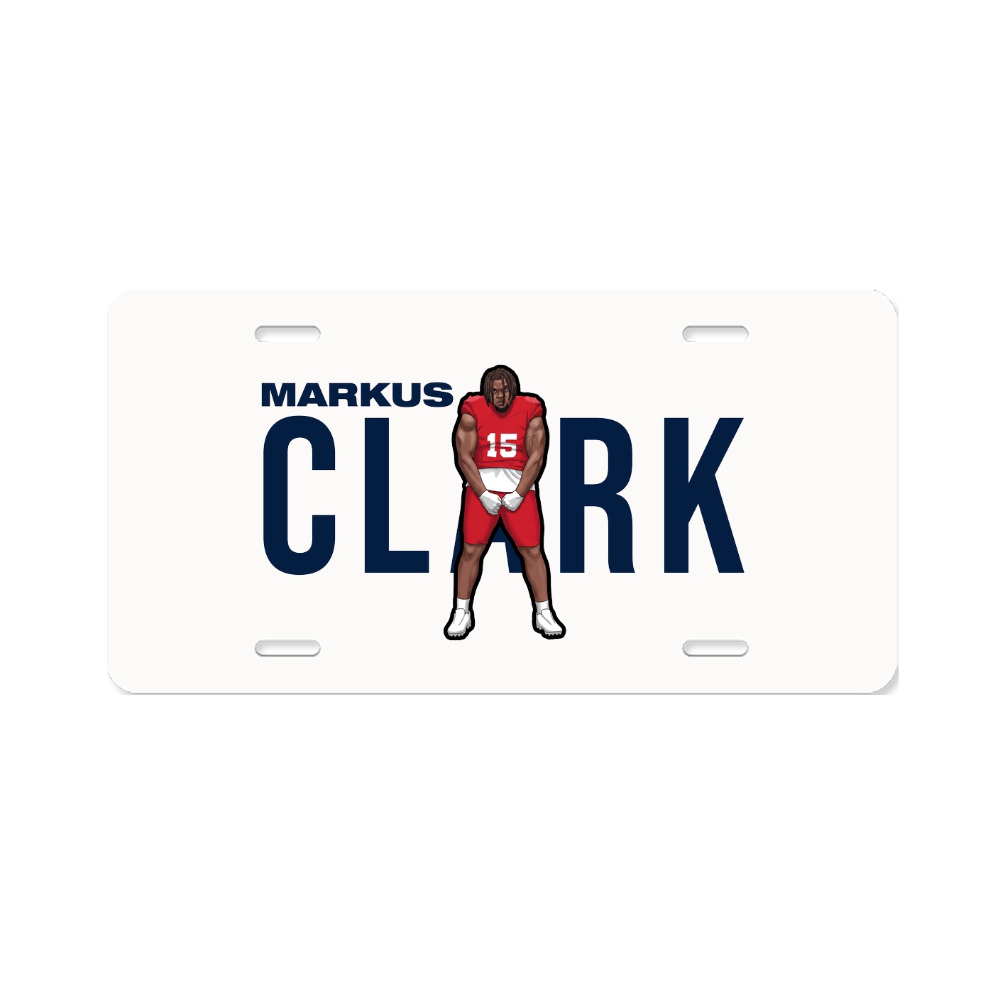 License Plate — Player Name in Classic