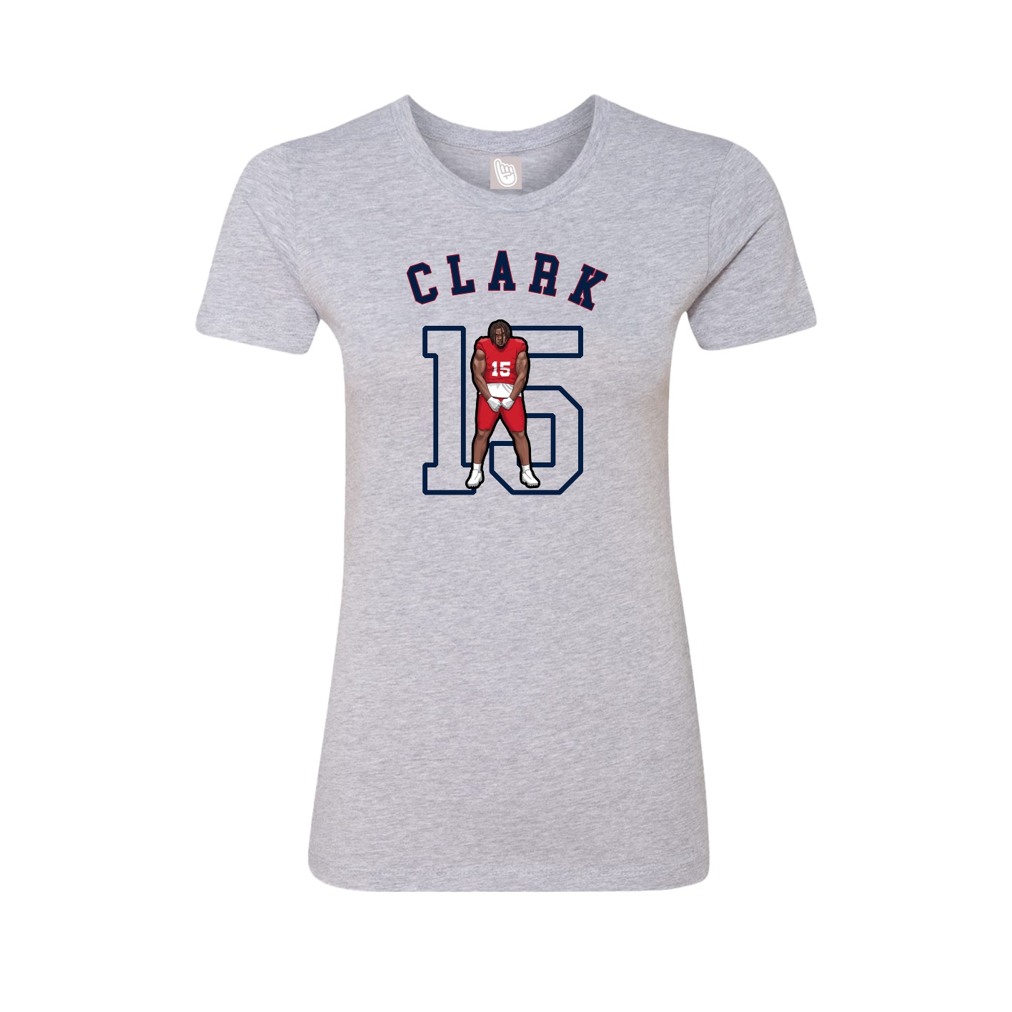 Fitted Women's Tee — Shirsey Arch in Grey