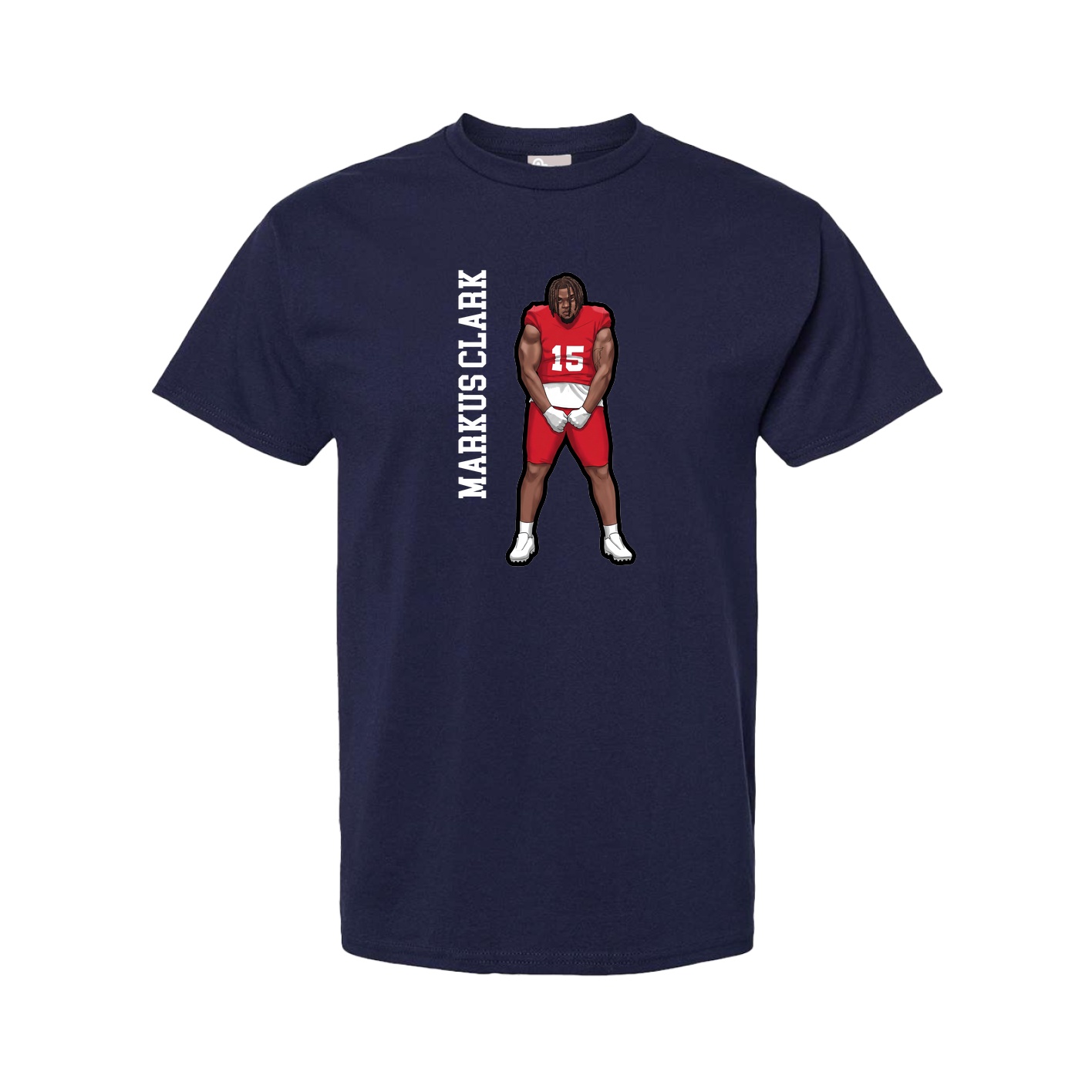 Youth Tee — Name Vertical in Navy