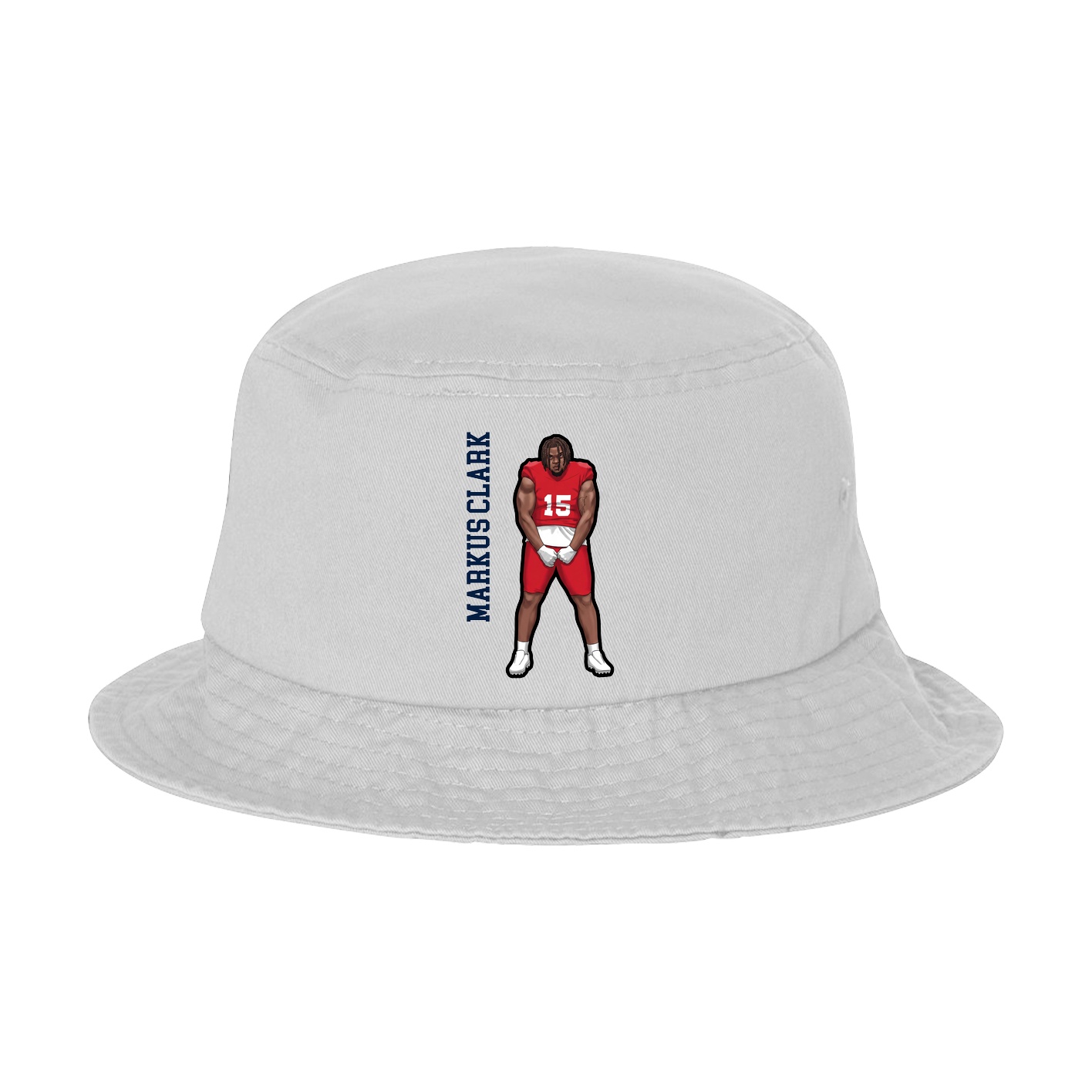 Bucket Cap — Name Vertical in White