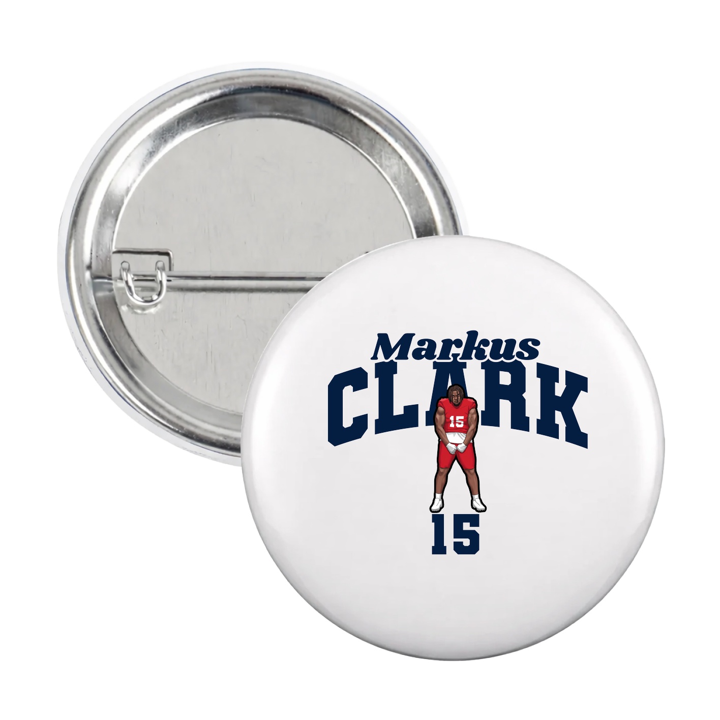 Game Day Button — Signature Arch in White