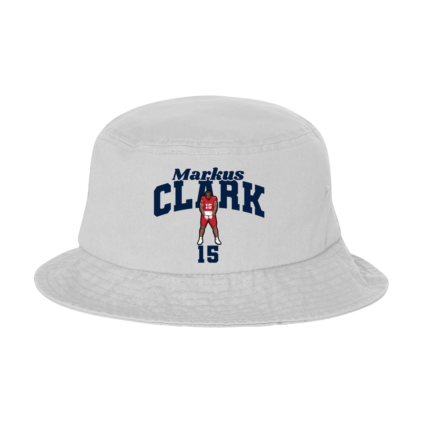 Bucket Cap — Signature Arch in White