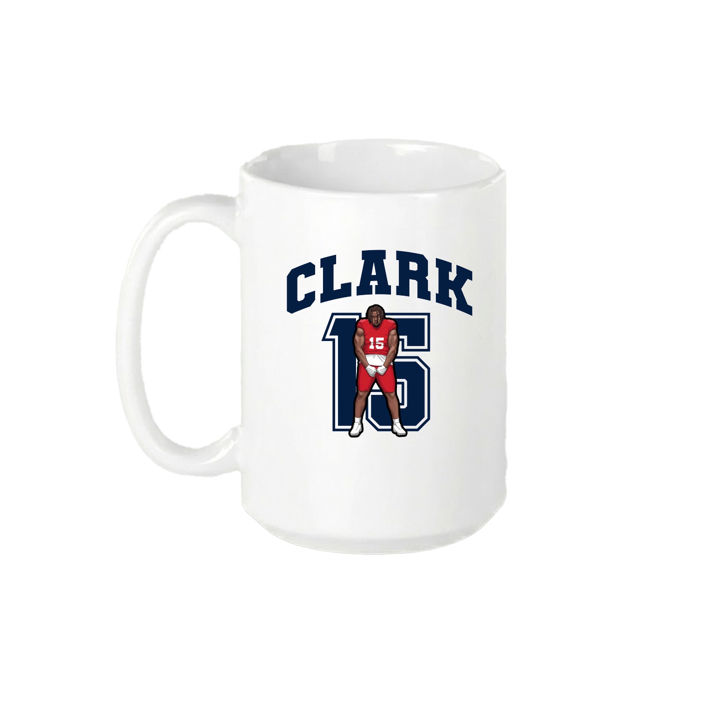 15oz Coffee Mug — Number in White