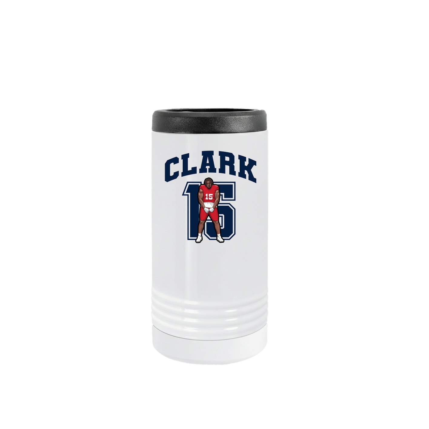 Slim Beverage Holder — Number in White