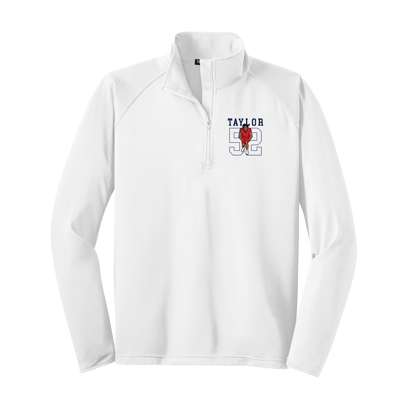Q-Zip Pullover — Shirsey in White