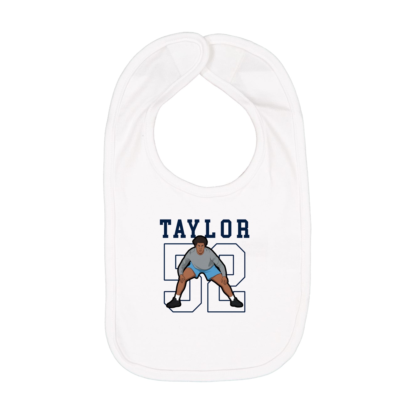 Infant Bib — Shirsey in White