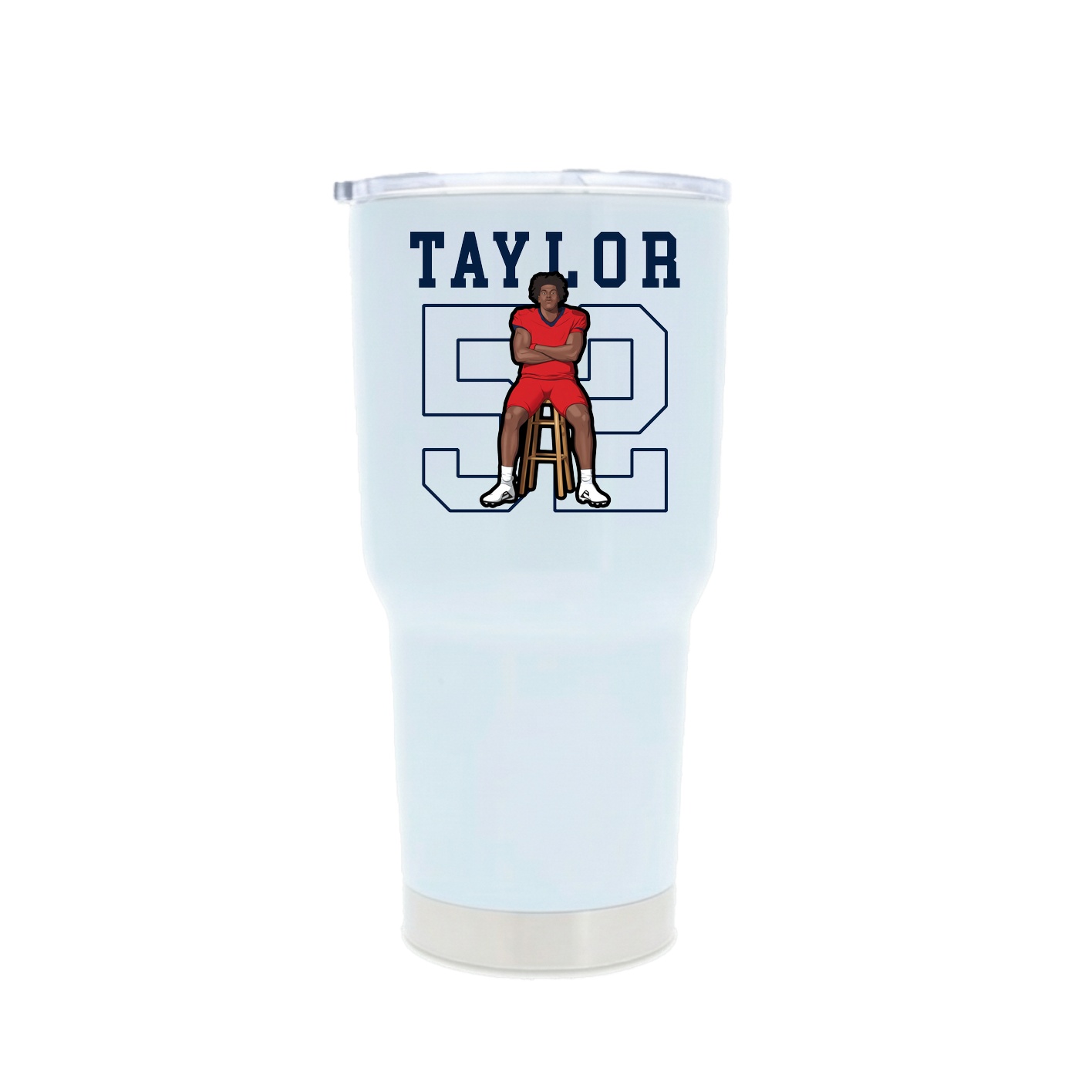 30oz Stainless Steel Tumbler — Shirsey in White