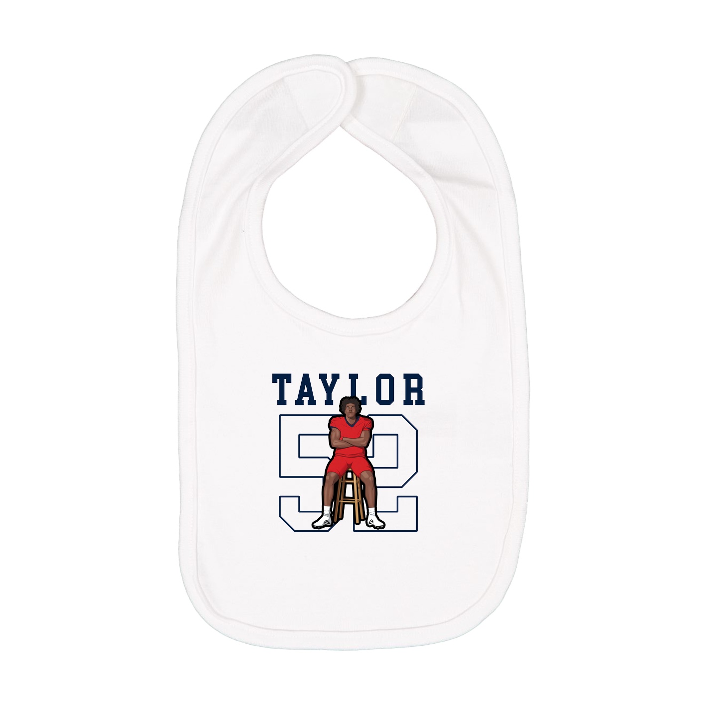 Infant Bib — Shirsey in White