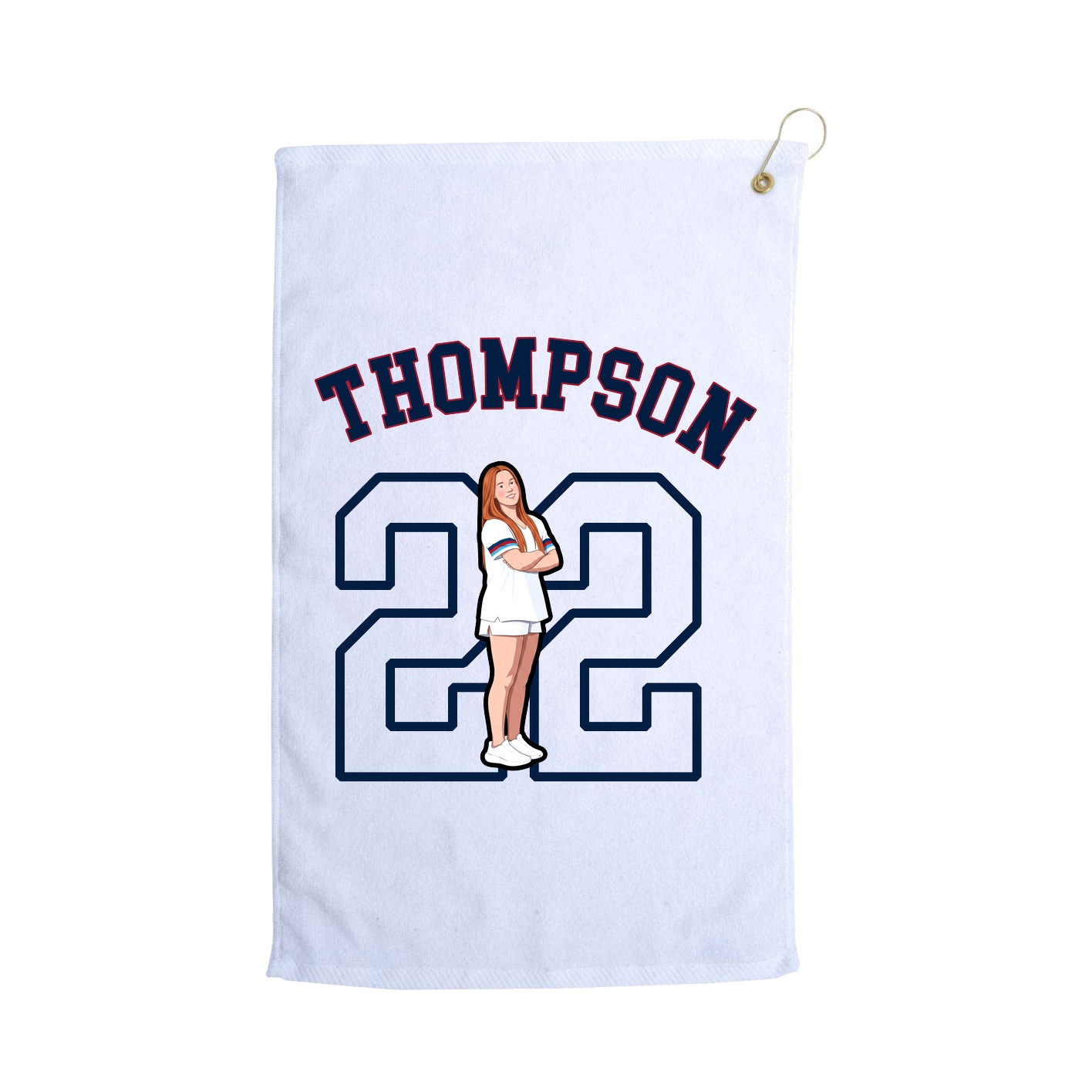 Golf Towel — Shirsey Arch in White