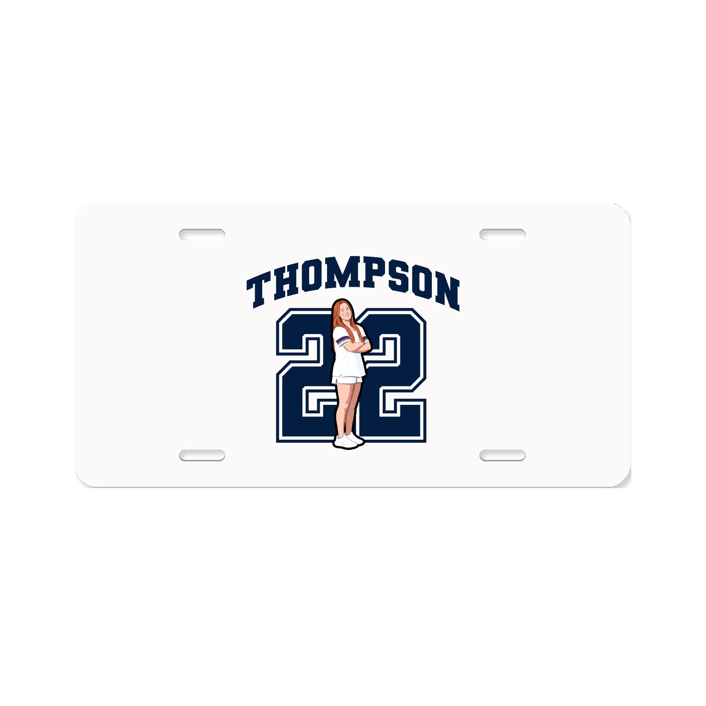License Plate — Number in Classic