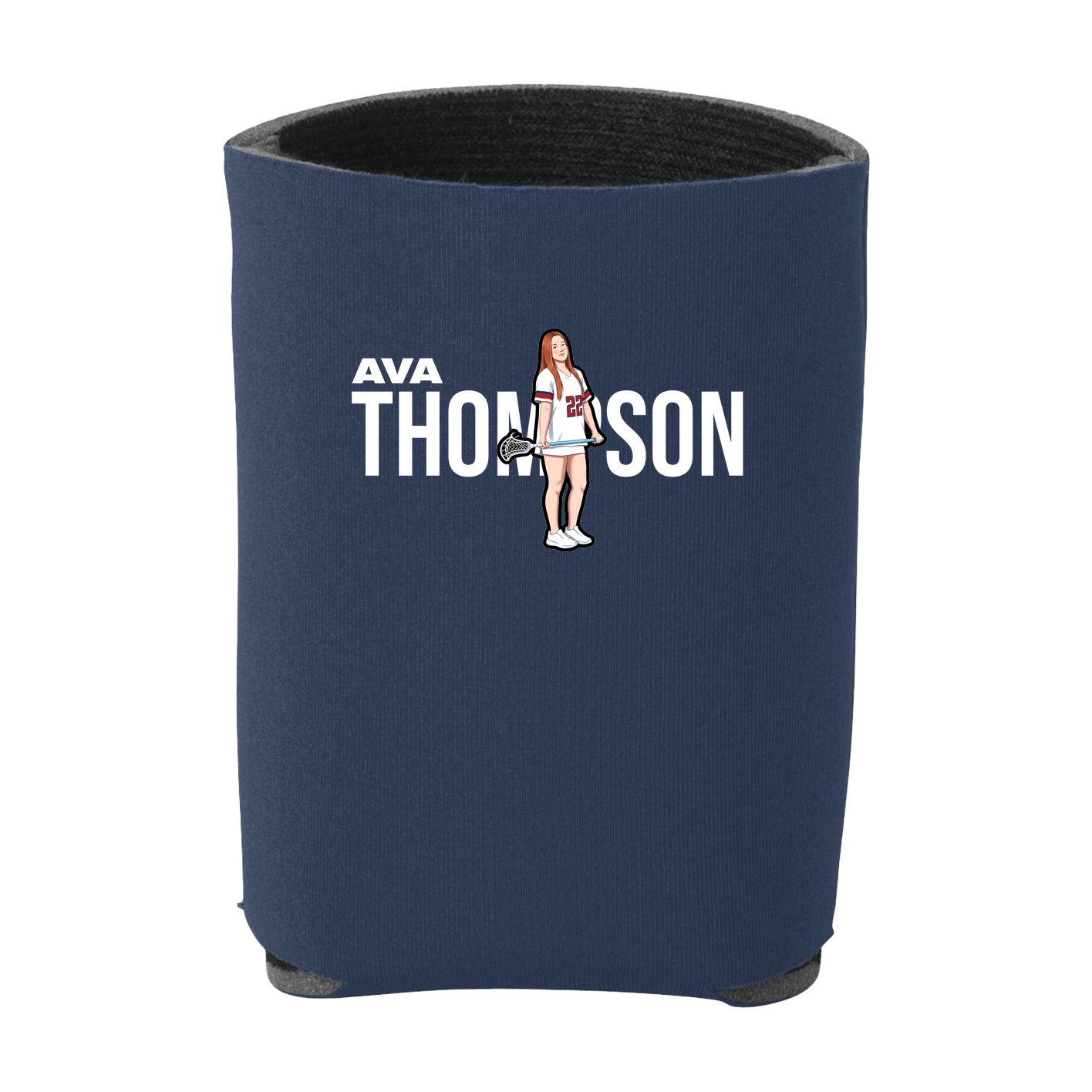 Can Holder — Player Name in Navy