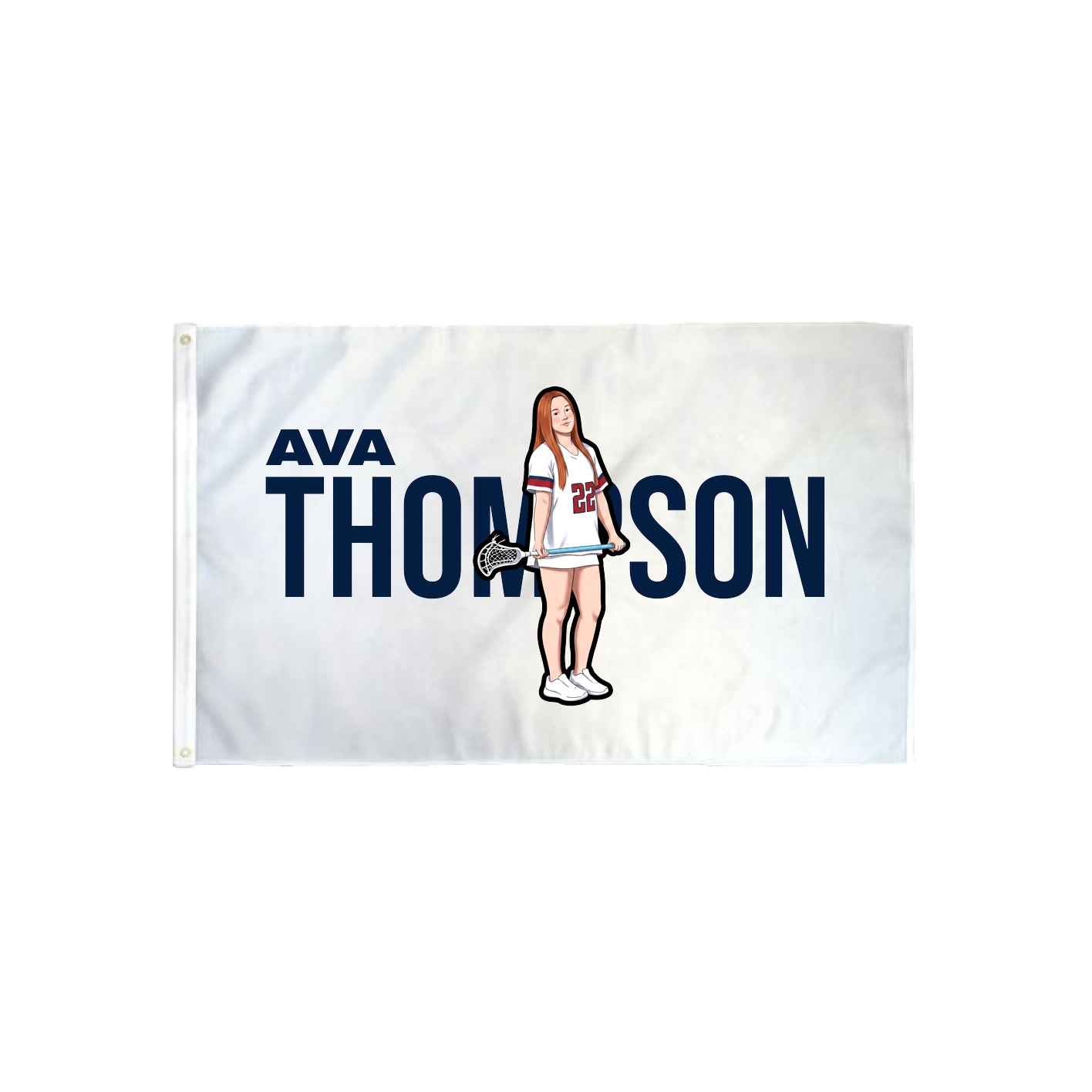 3x5 Flag — Player Name in Classic
