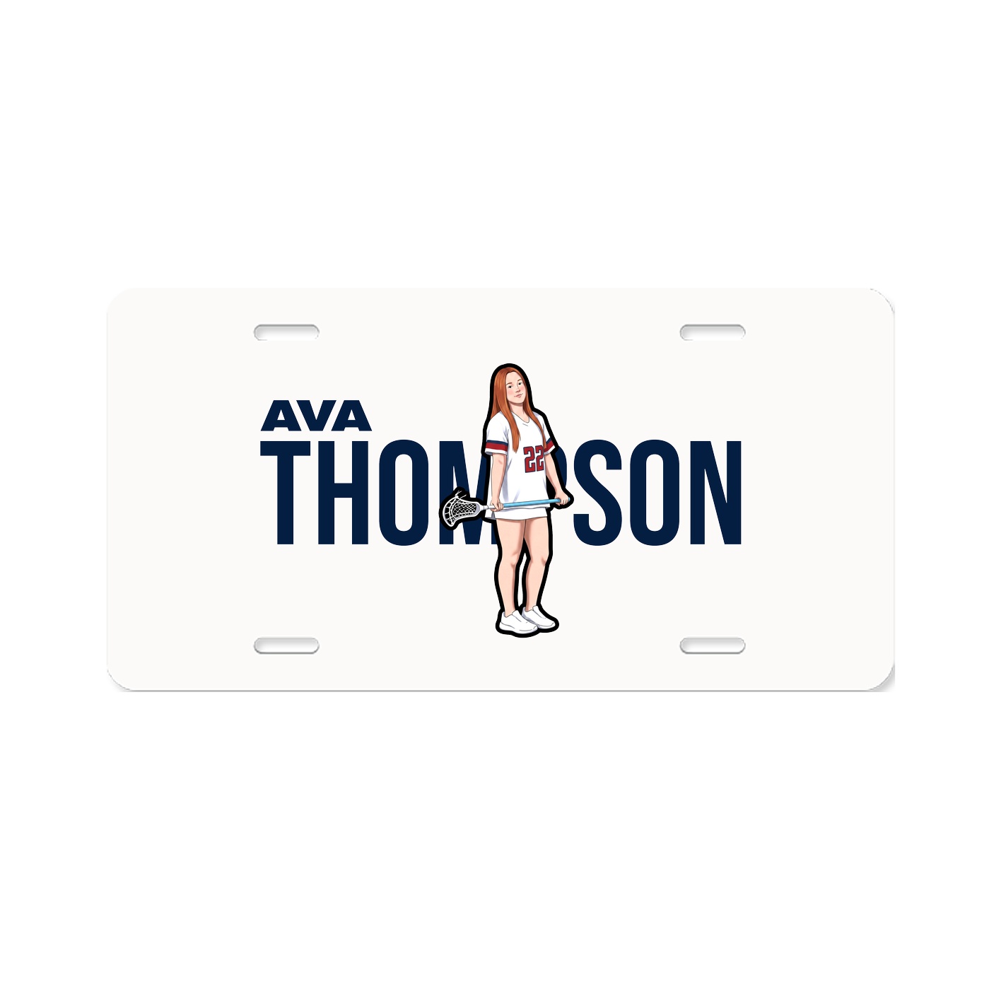License Plate — Player Name in Classic