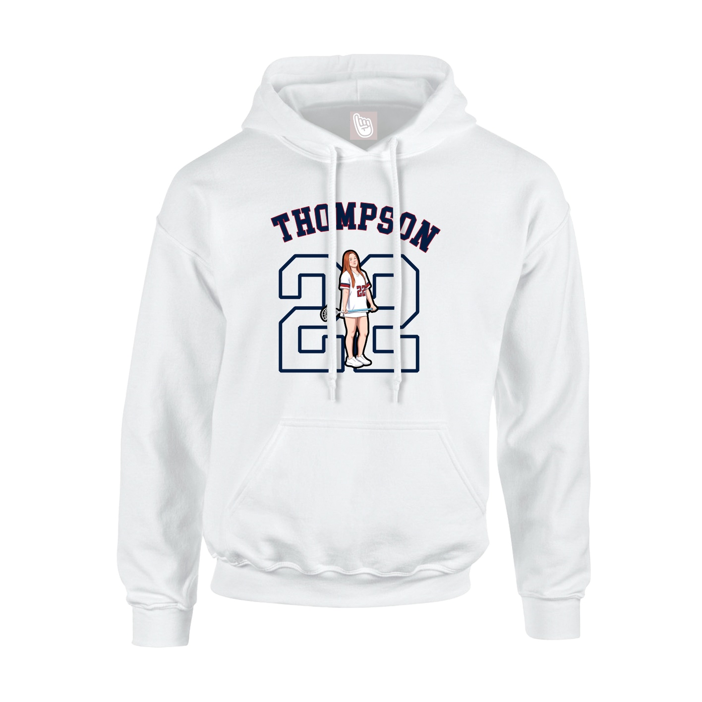 Youth Hoodie — Shirsey Arch in White