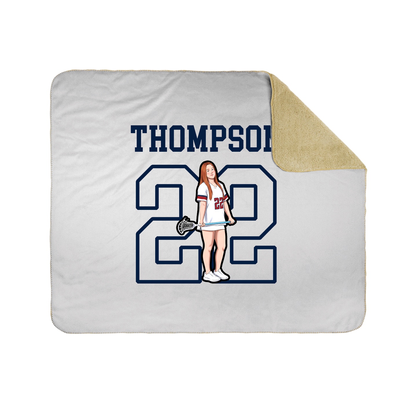 Throw Blanket — Shirsey in White
