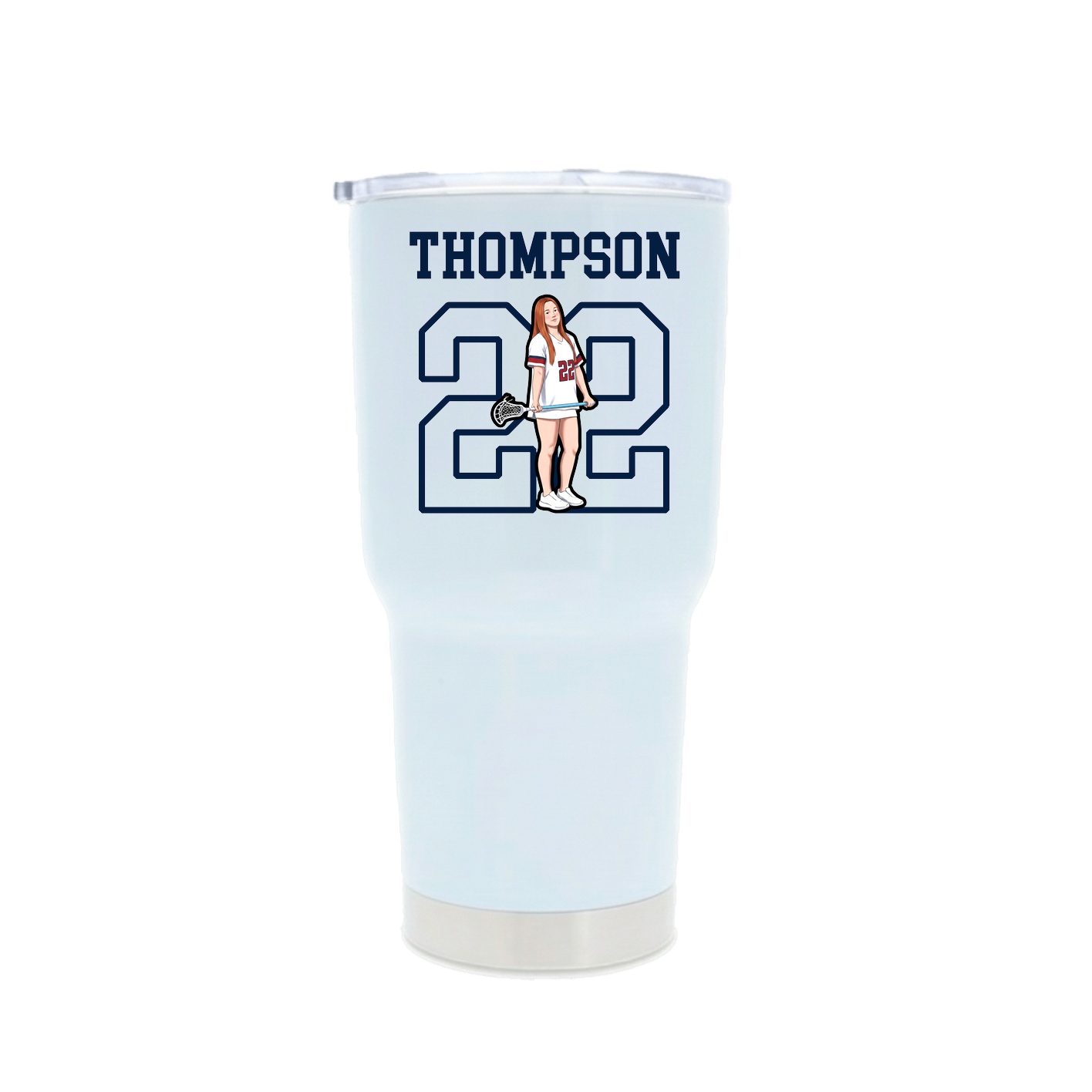 30oz Stainless Steel Tumbler — Shirsey in White