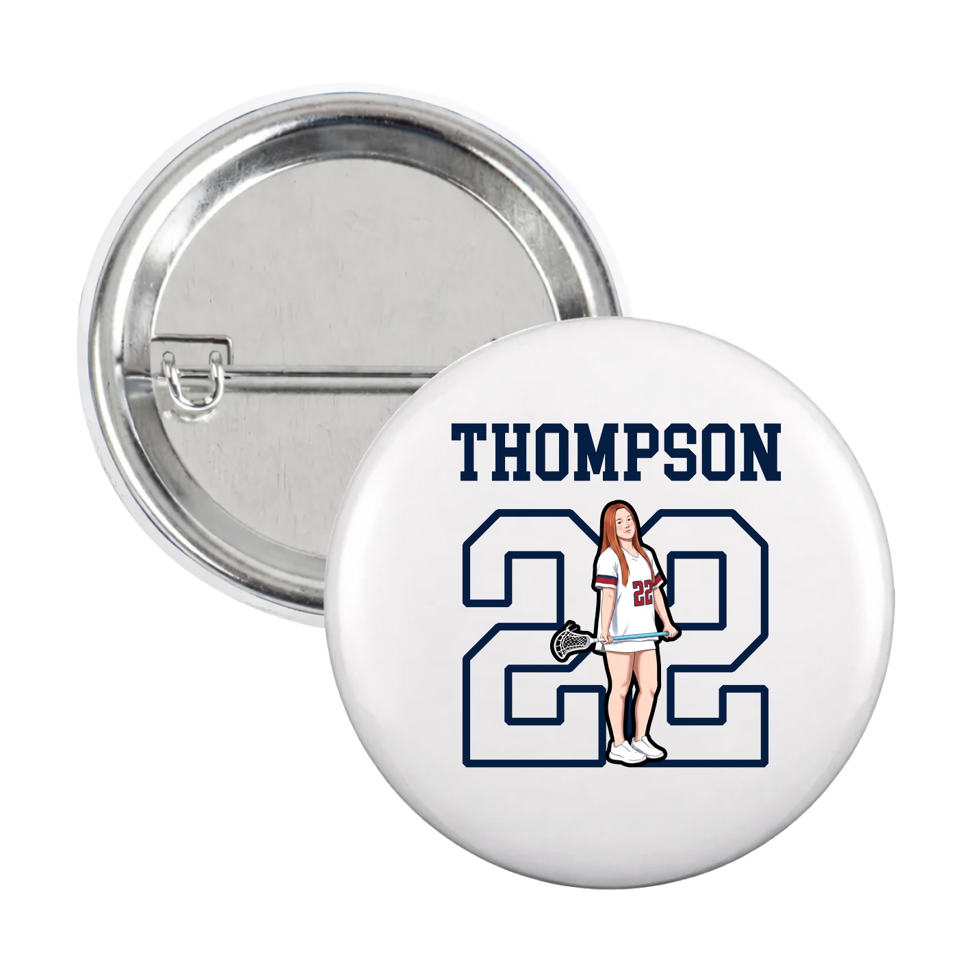 Game Day Button — Shirsey in White
