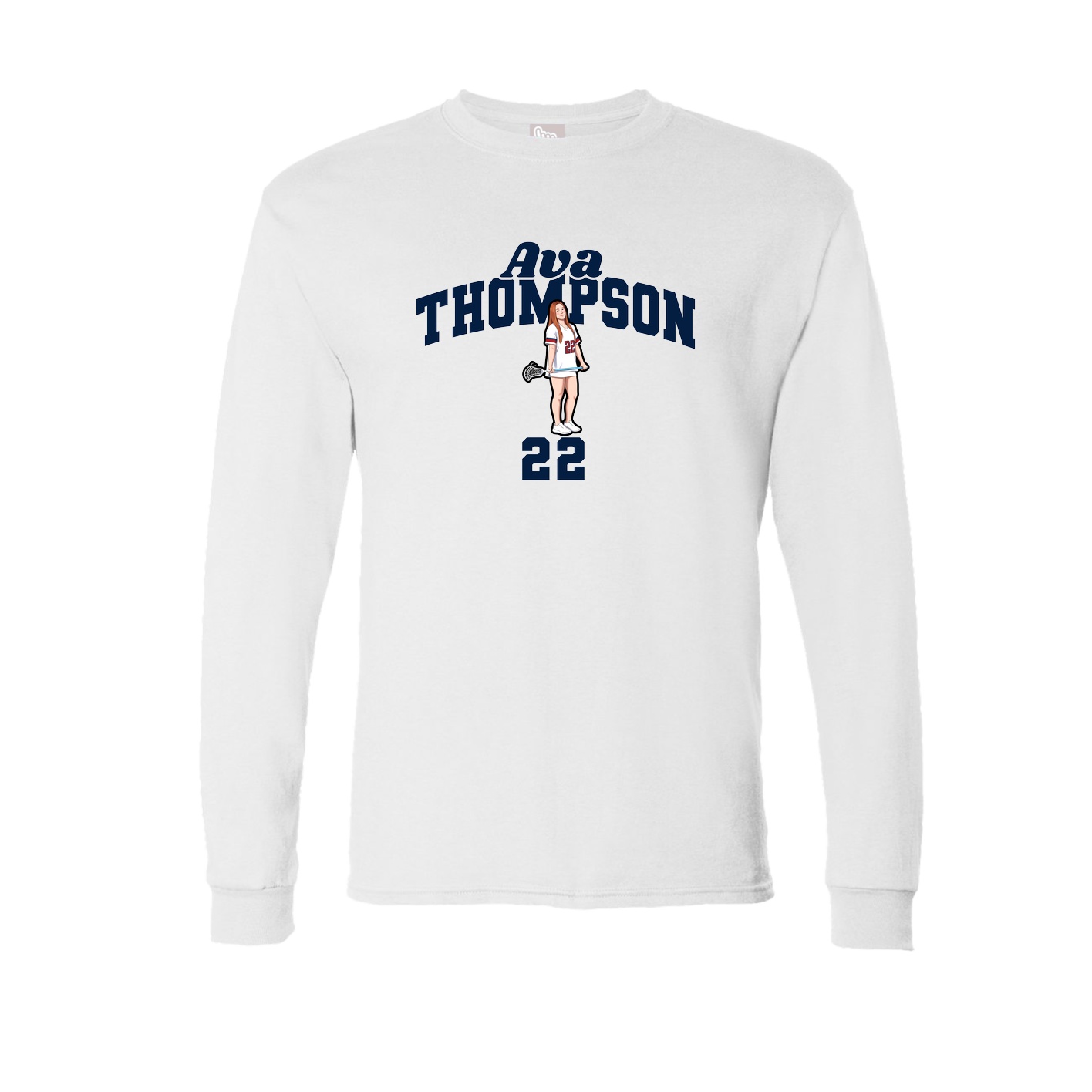 Long Sleeve Tee — Signature Arch in White