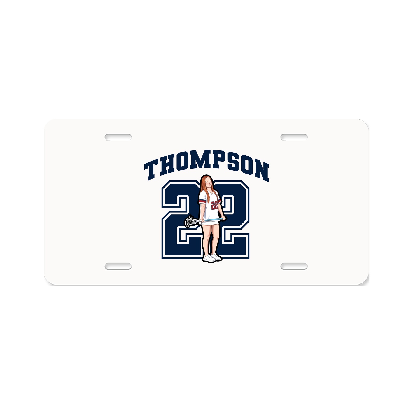 License Plate — Number in Classic