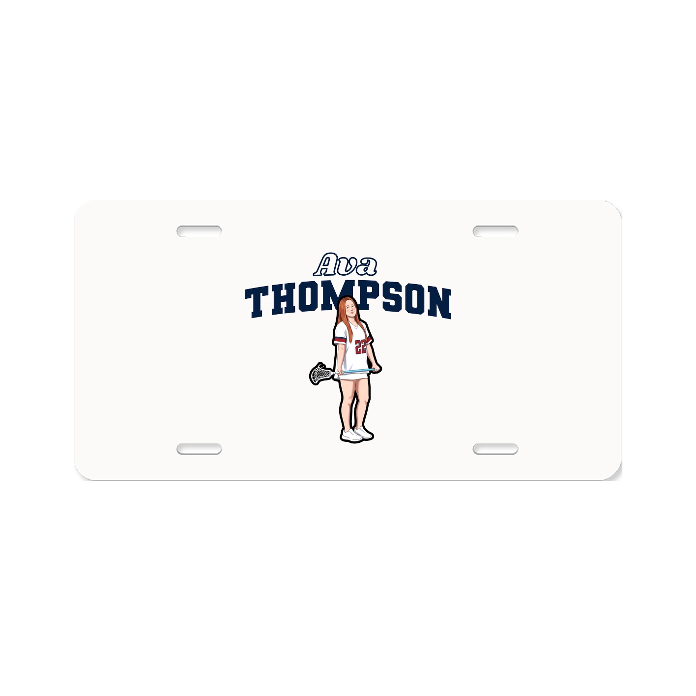License Plate — Name Arch in Classic