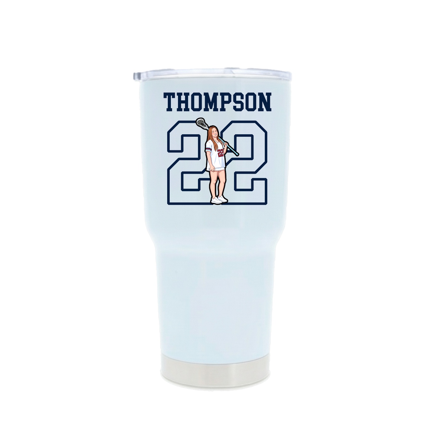 30oz Stainless Steel Tumbler — Shirsey in White