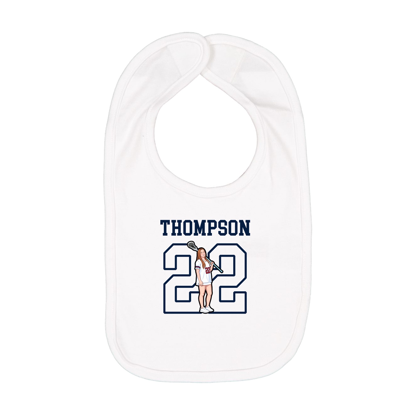 Infant Bib — Shirsey in White