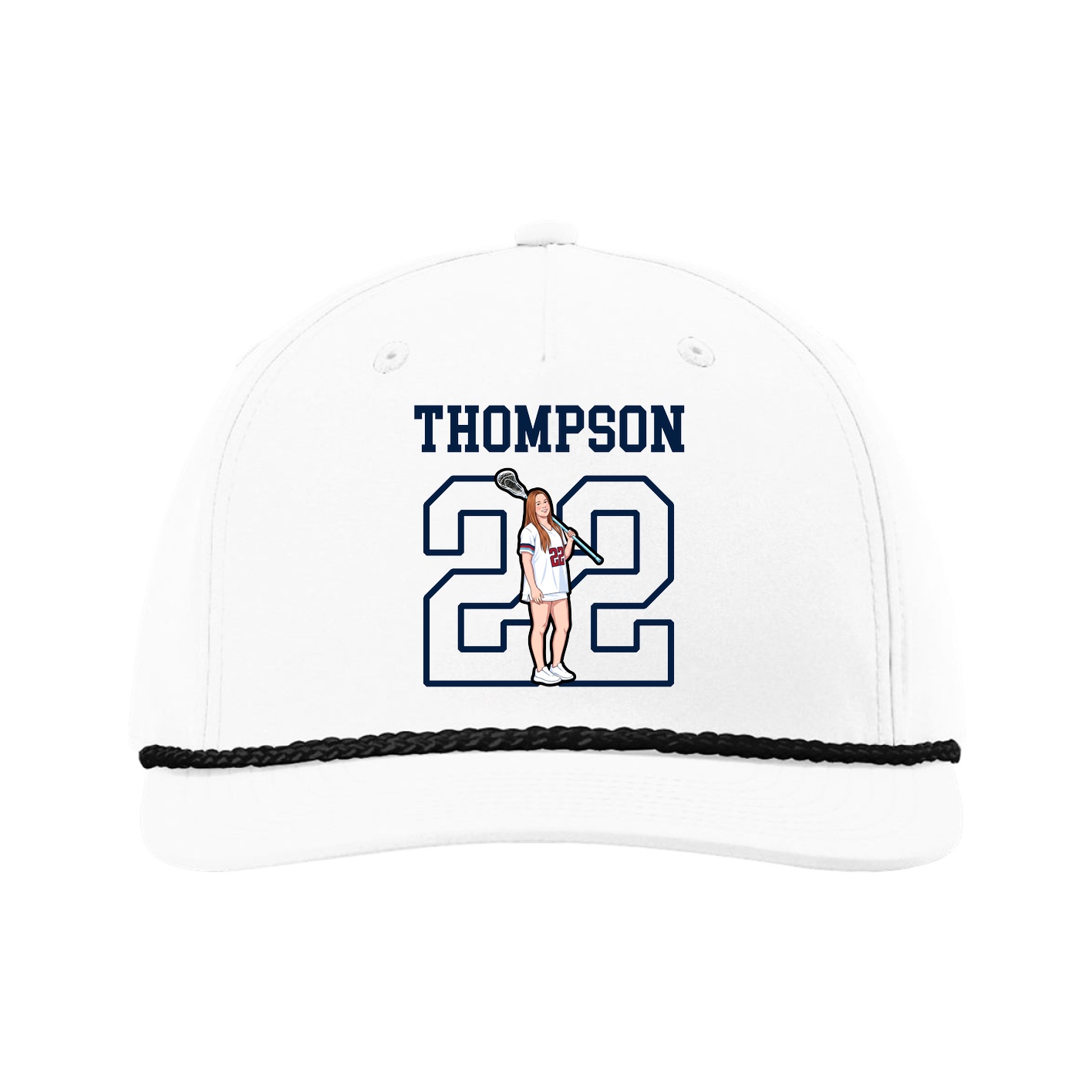 Five-Panel Classic Rope Cap — Shirsey in White