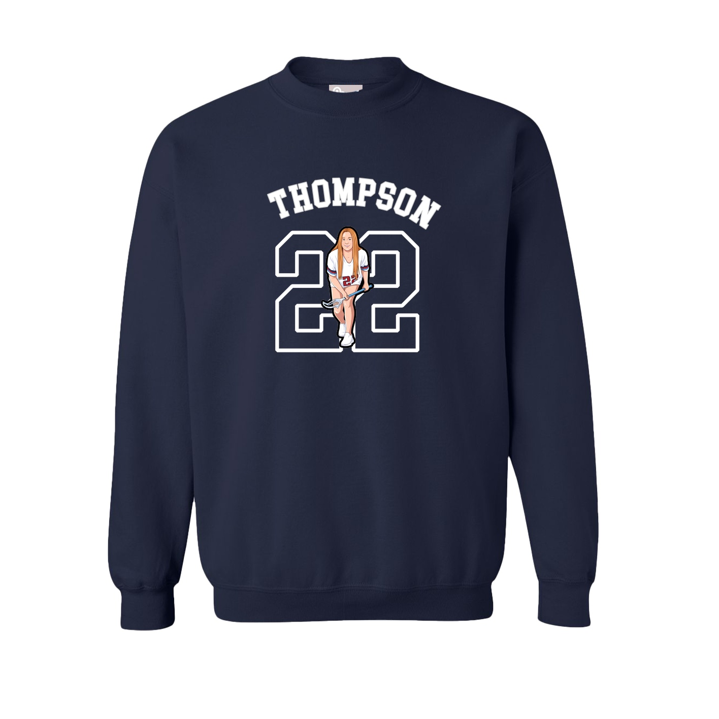 Fleece Crew — Shirsey Arch in Navy