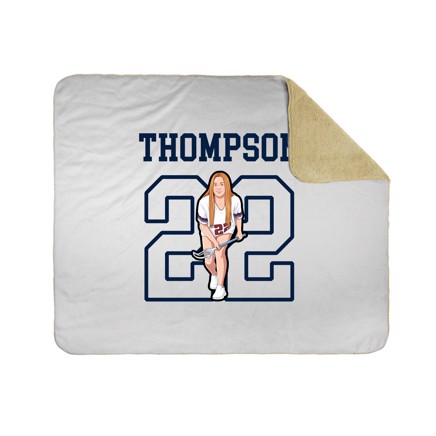 Throw Blanket — Shirsey in White