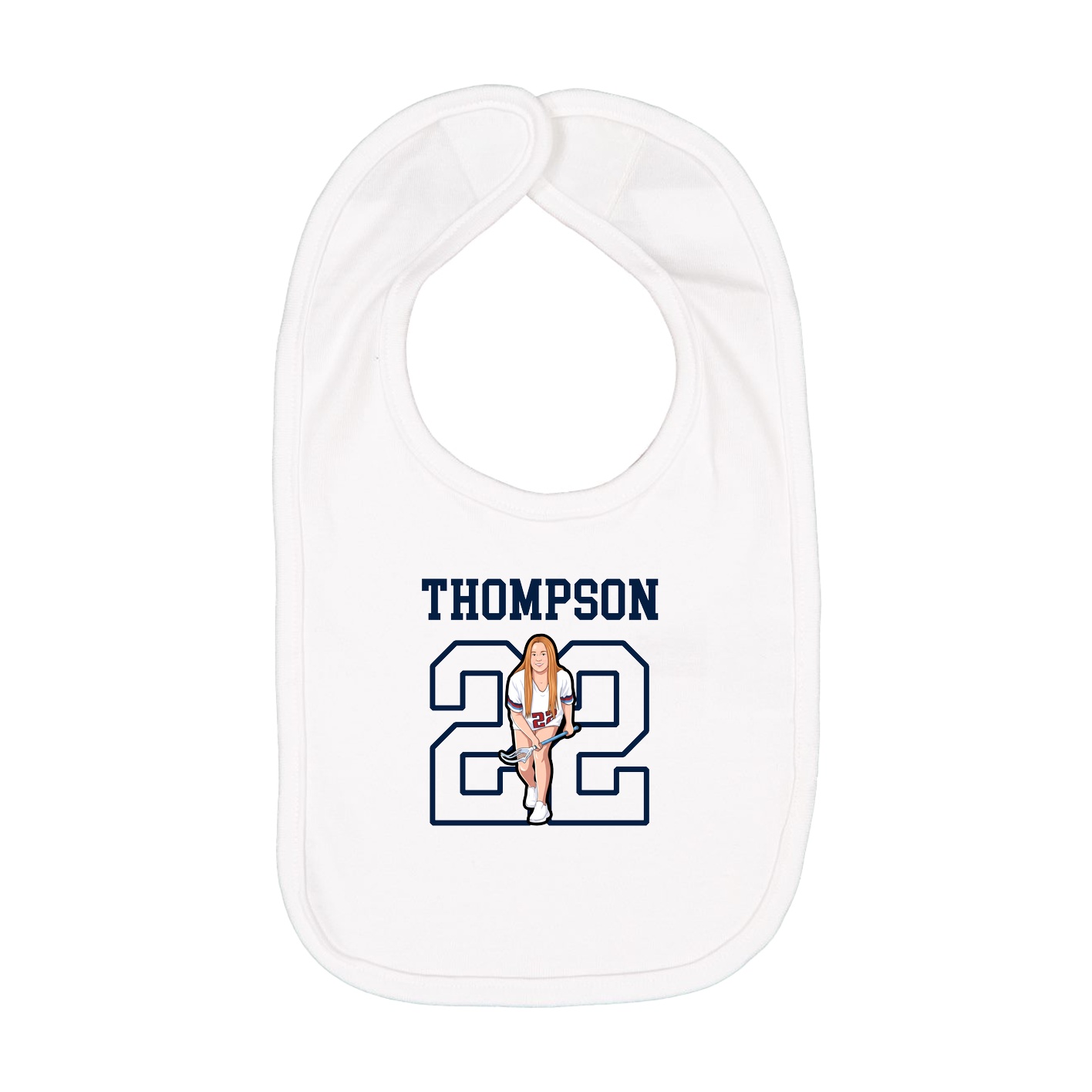 Infant Bib — Shirsey in White