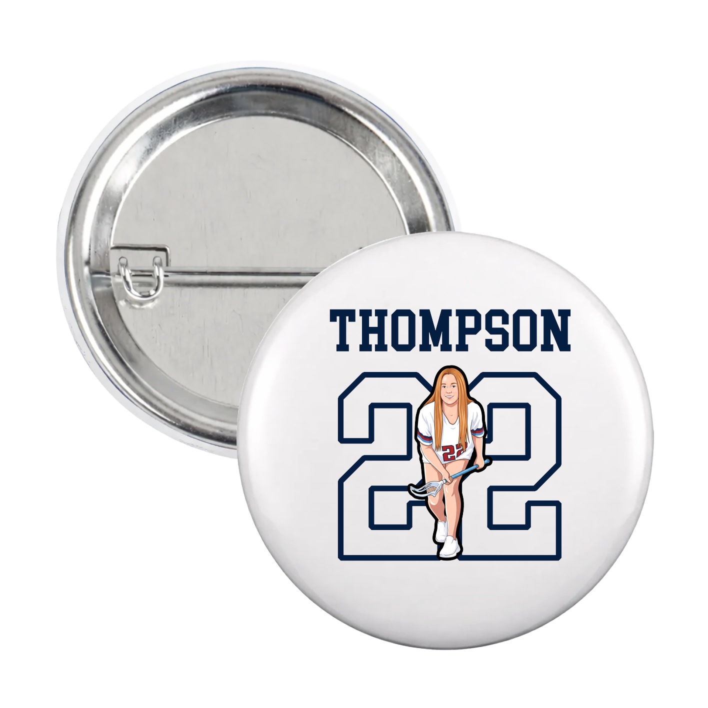 Game Day Button — Shirsey in White