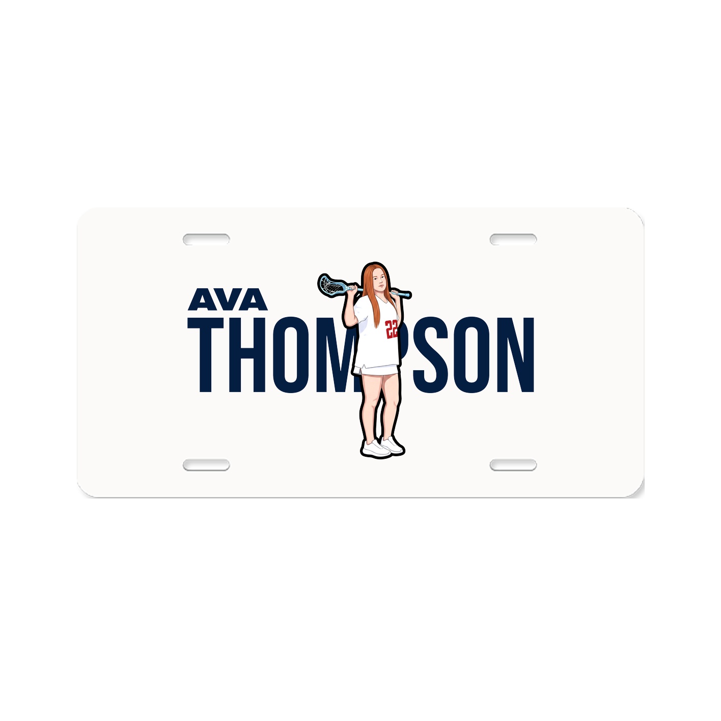 License Plate — Player Name in Classic