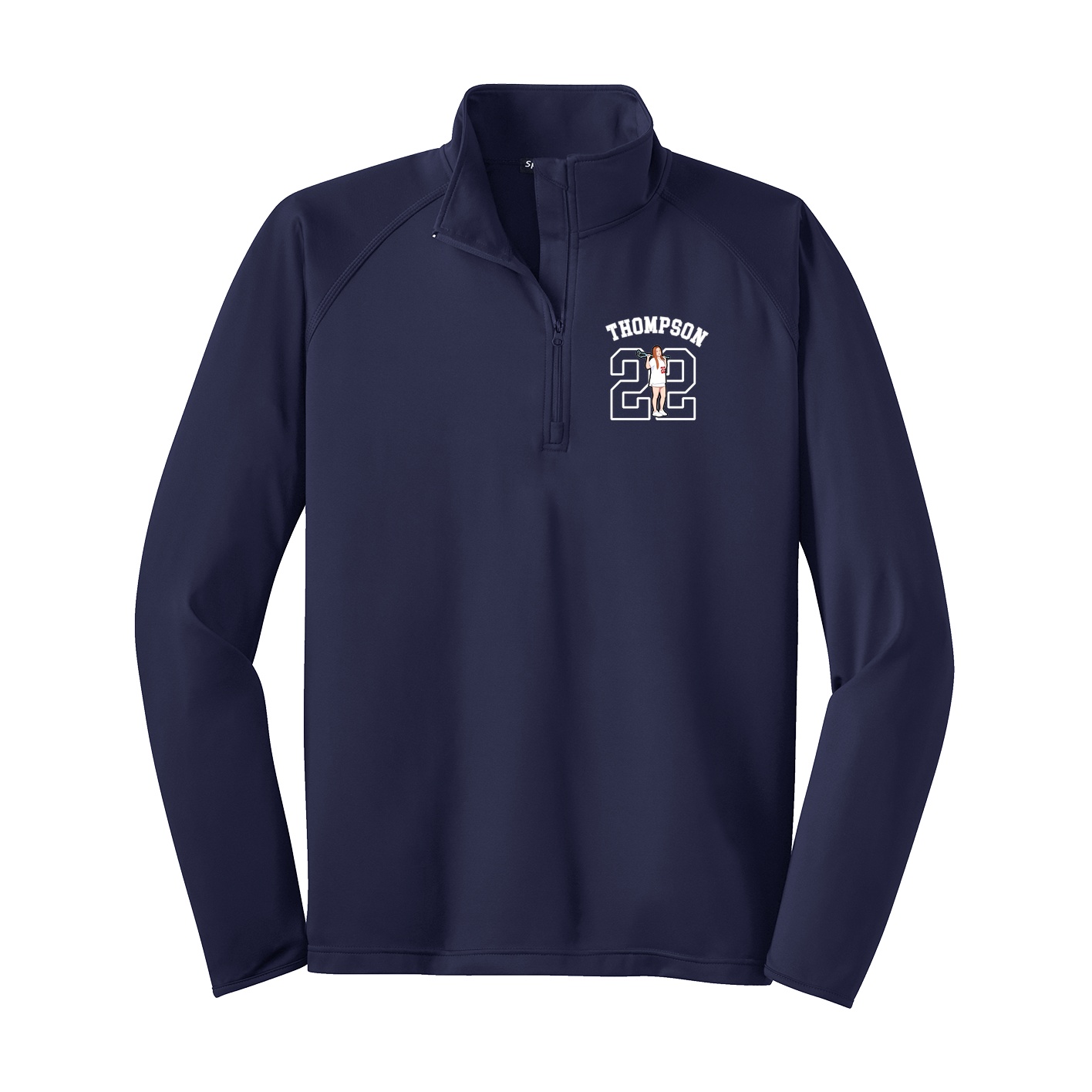 Q-Zip Pullover — Shirsey Arch in Navy