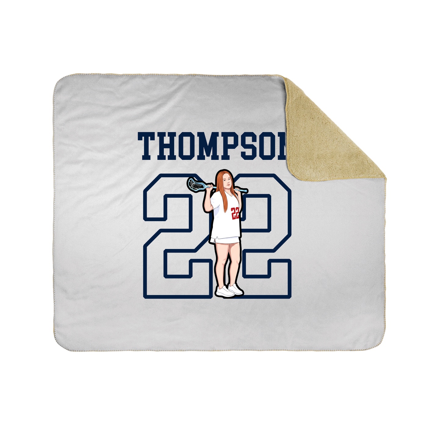 Throw Blanket — Shirsey in White